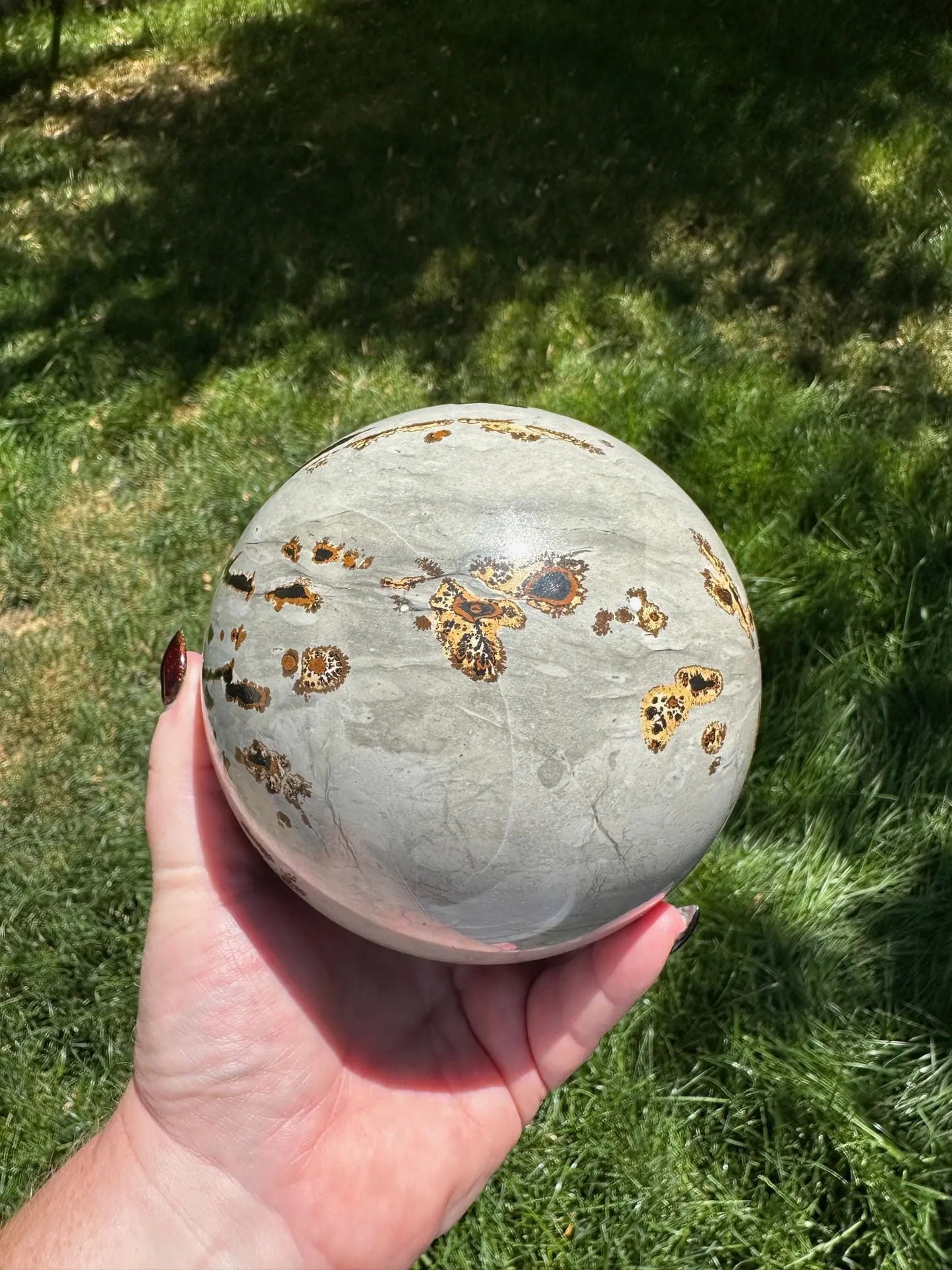 Picture Jasper Sphere 5lbs OakrivercrystalsCo