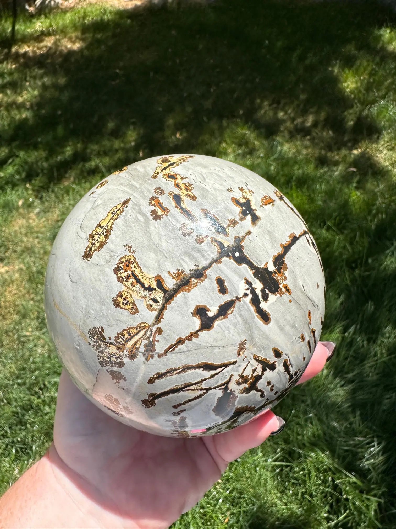 Picture Jasper Sphere 5lbs OakrivercrystalsCo