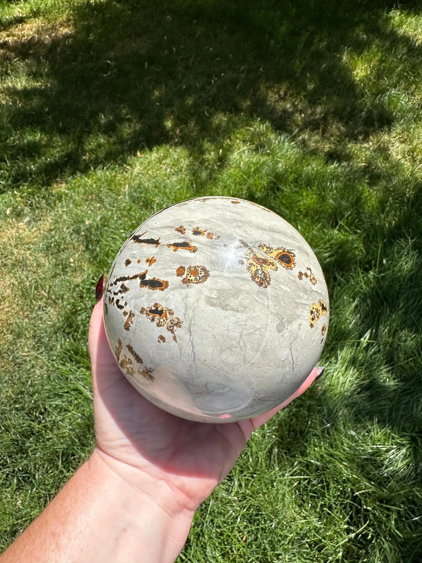 Picture Jasper Sphere 5lbs OakrivercrystalsCo