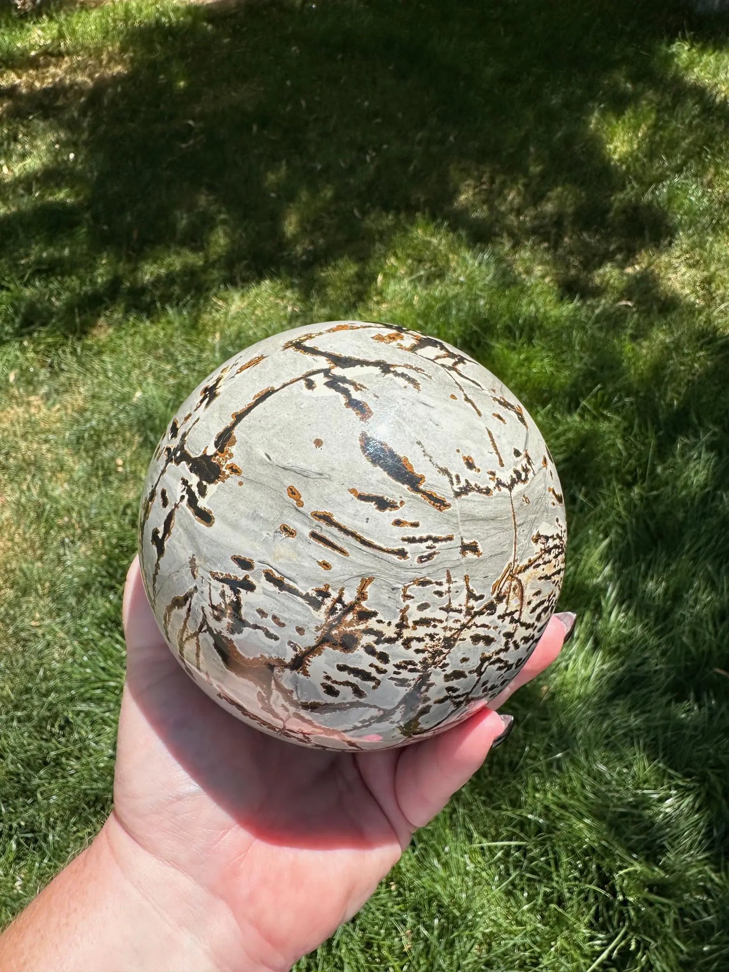 Picture Jasper Sphere 5lbs OakrivercrystalsCo