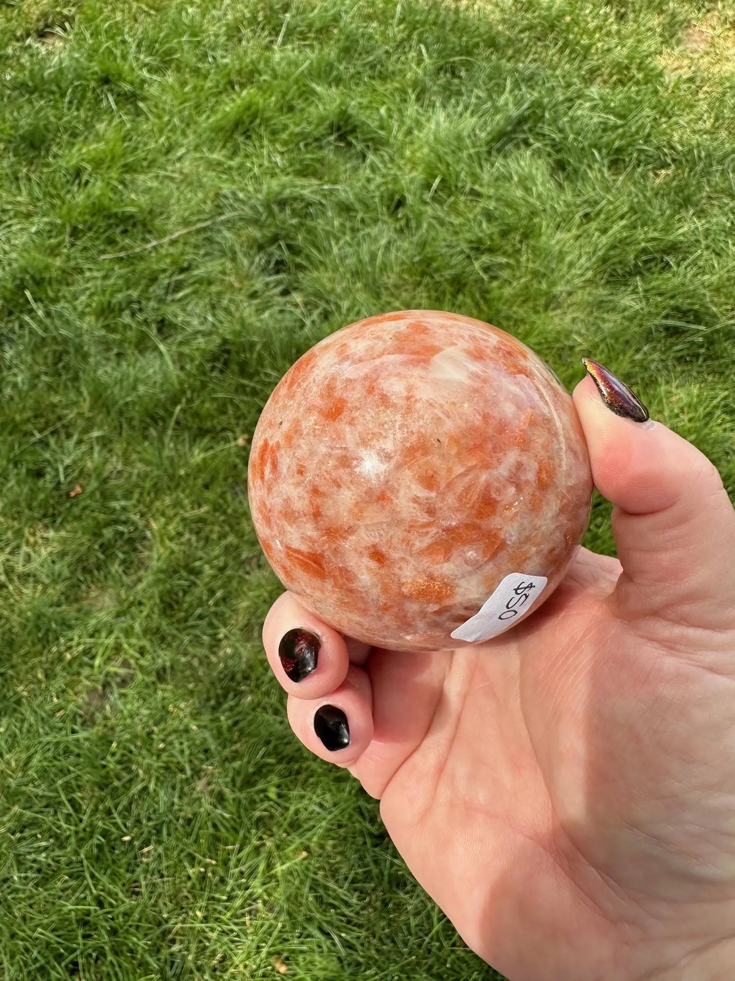 Glittering Sunstone Sphere Oakriver Crystals