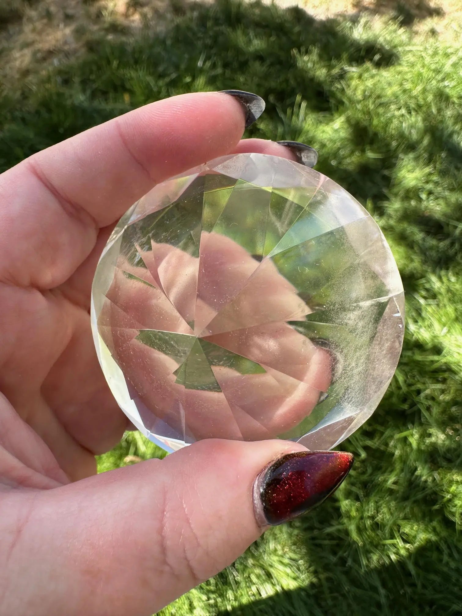 Faceted Quartz Diamond Cut #2 Oakriver Crystals