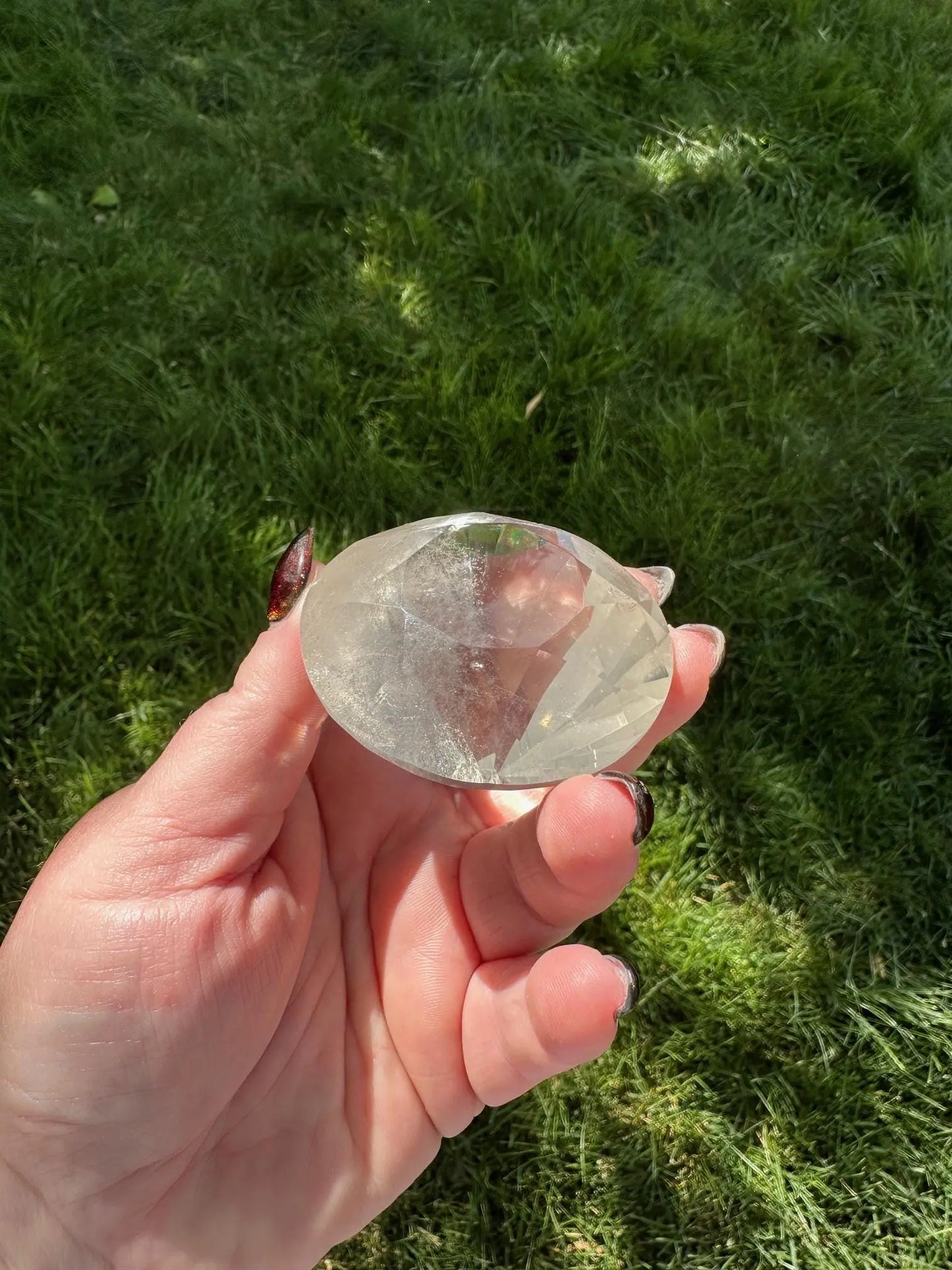 Faceted Quartz Diamond Cut OakrivercrystalsCo