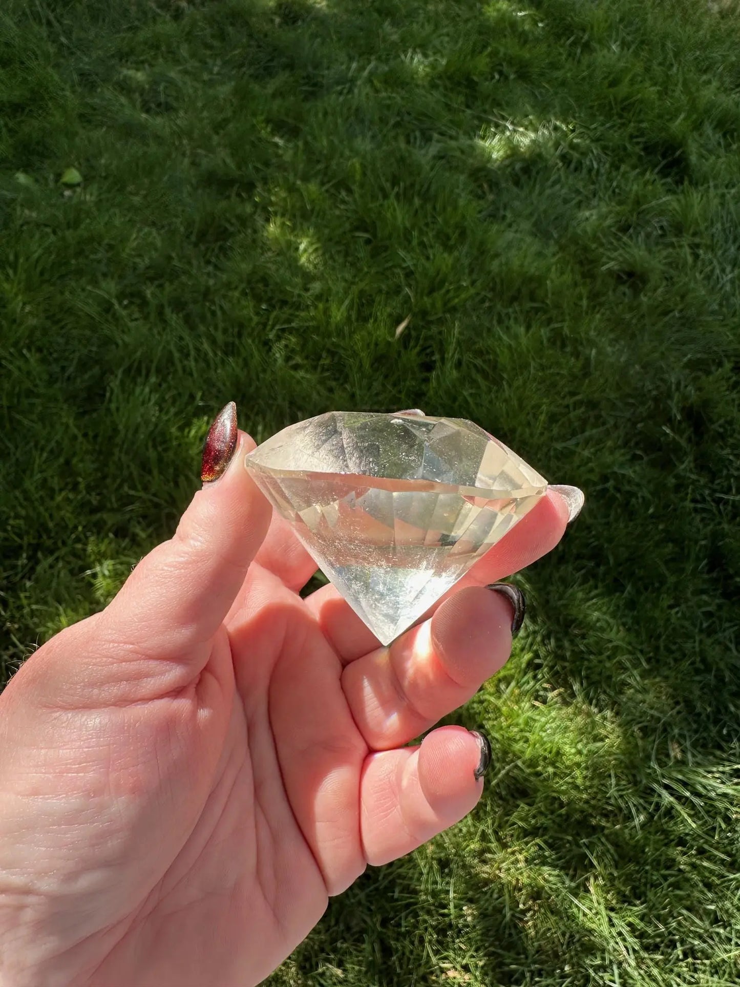 Faceted Quartz Diamond Cut OakrivercrystalsCo