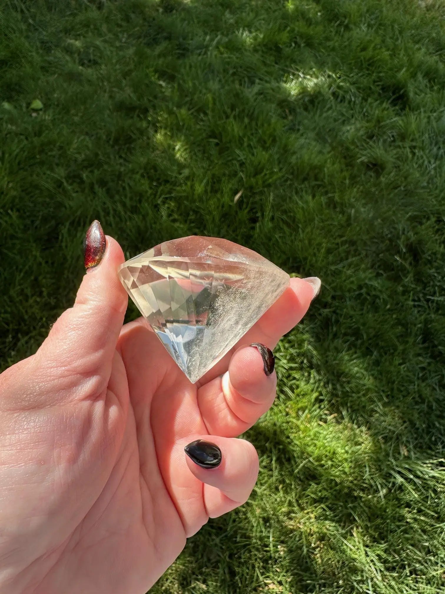 Faceted Quartz Diamond Cut OakrivercrystalsCo