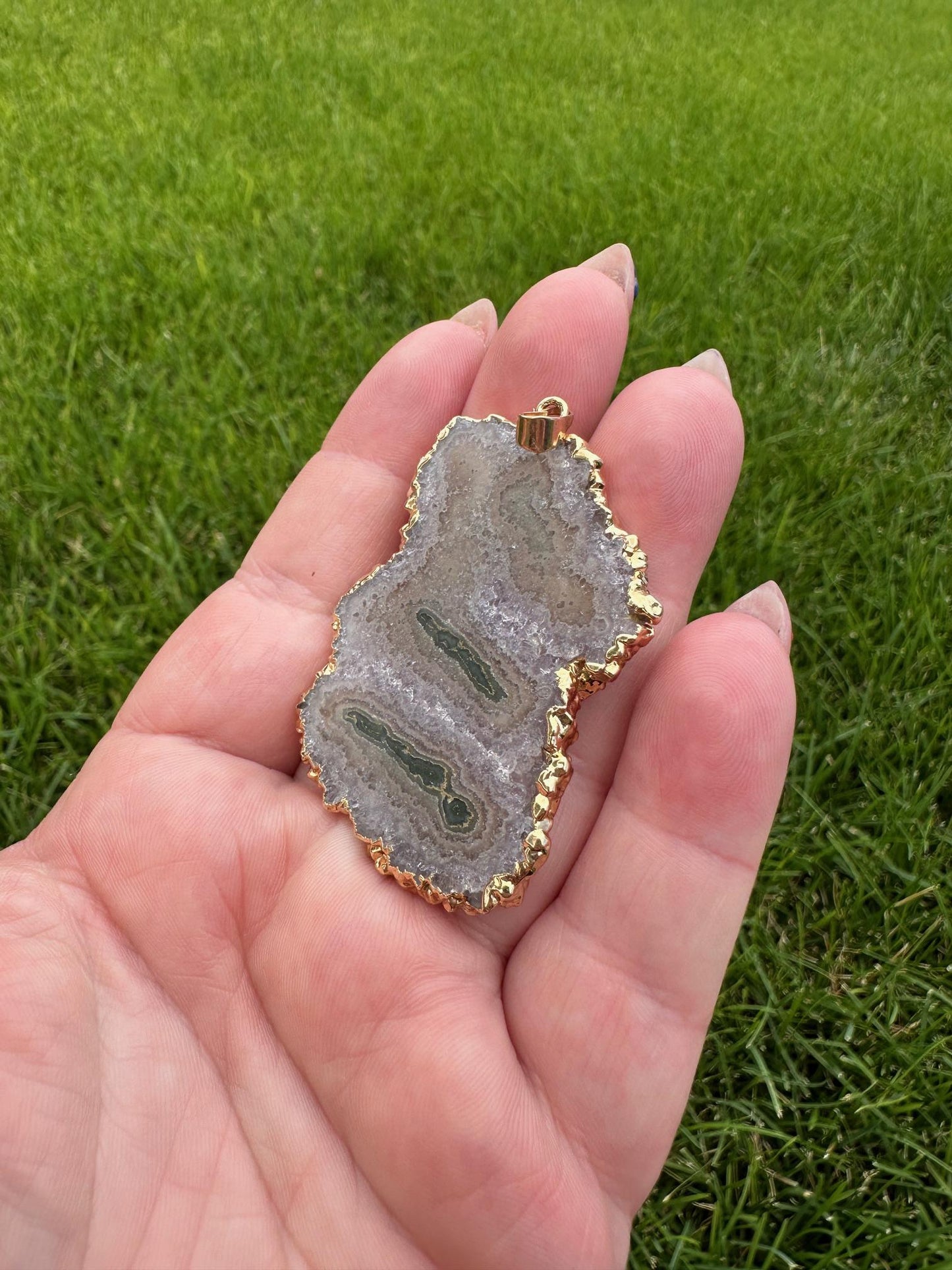 Amethyst Stalactite Pendant – 1.5 Inches Long – Unique and Healing Crystal Jewelry