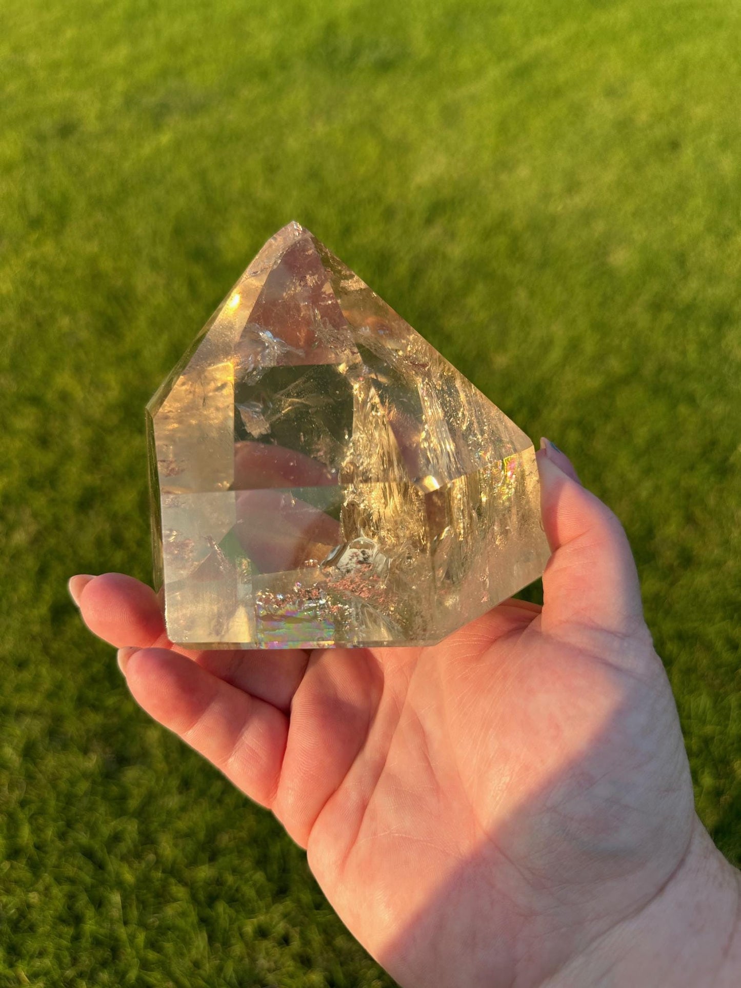 Extra Quality Natural Citrine from Brazil - 4 Inches Tall, 2lbs