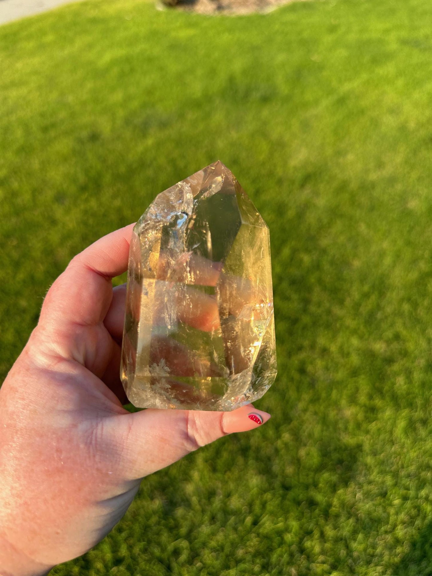 Extra Quality Natural Citrine from Brazil - 3.5 Inches Tall, 15oz