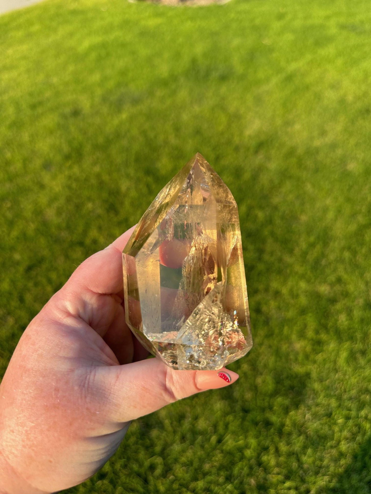 Extra Quality Natural Citrine from Brazil - 3.5 Inches Tall, 15oz