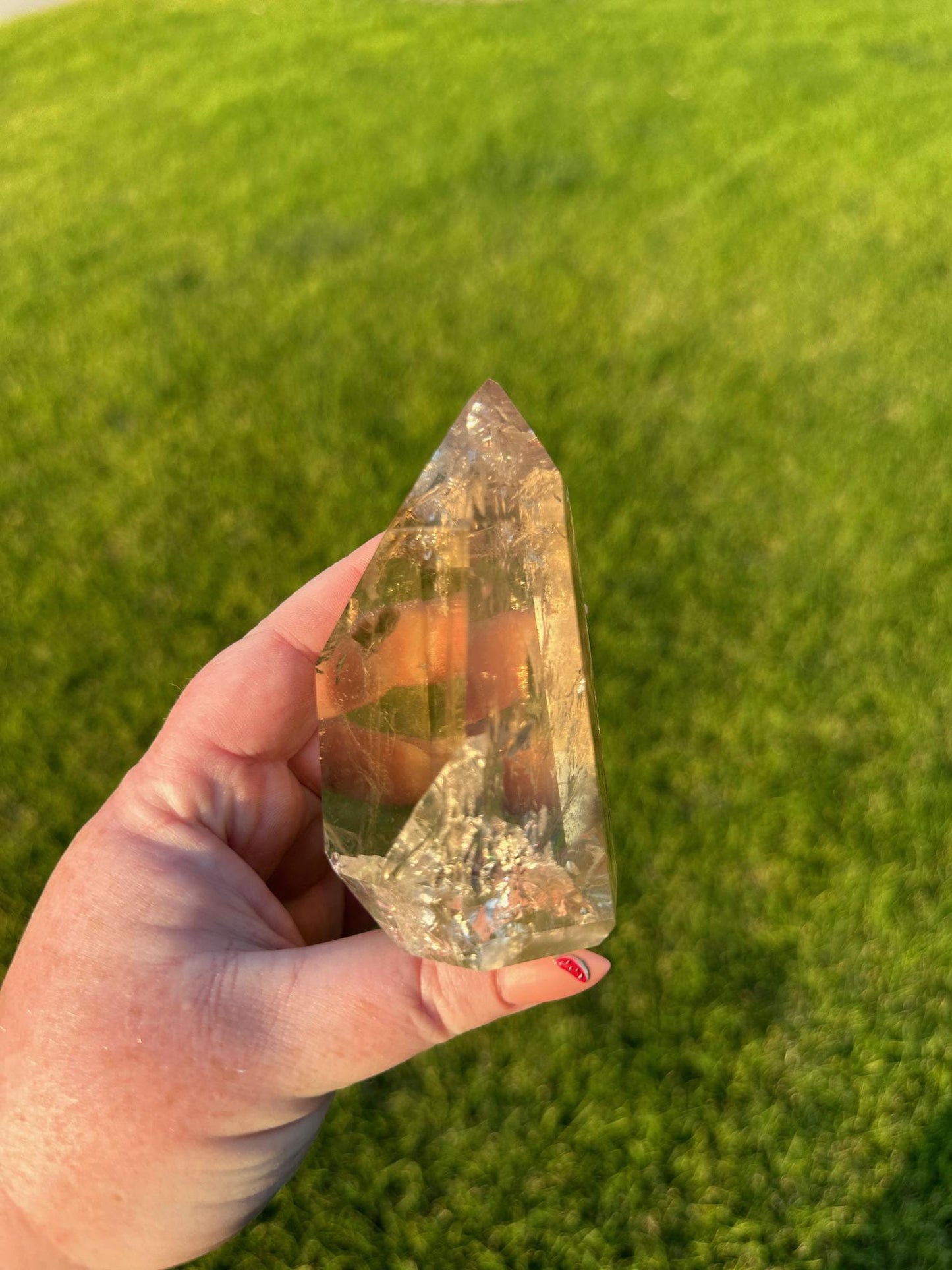 Extra Quality Natural Citrine from Brazil - 3.5 Inches Tall, 15oz