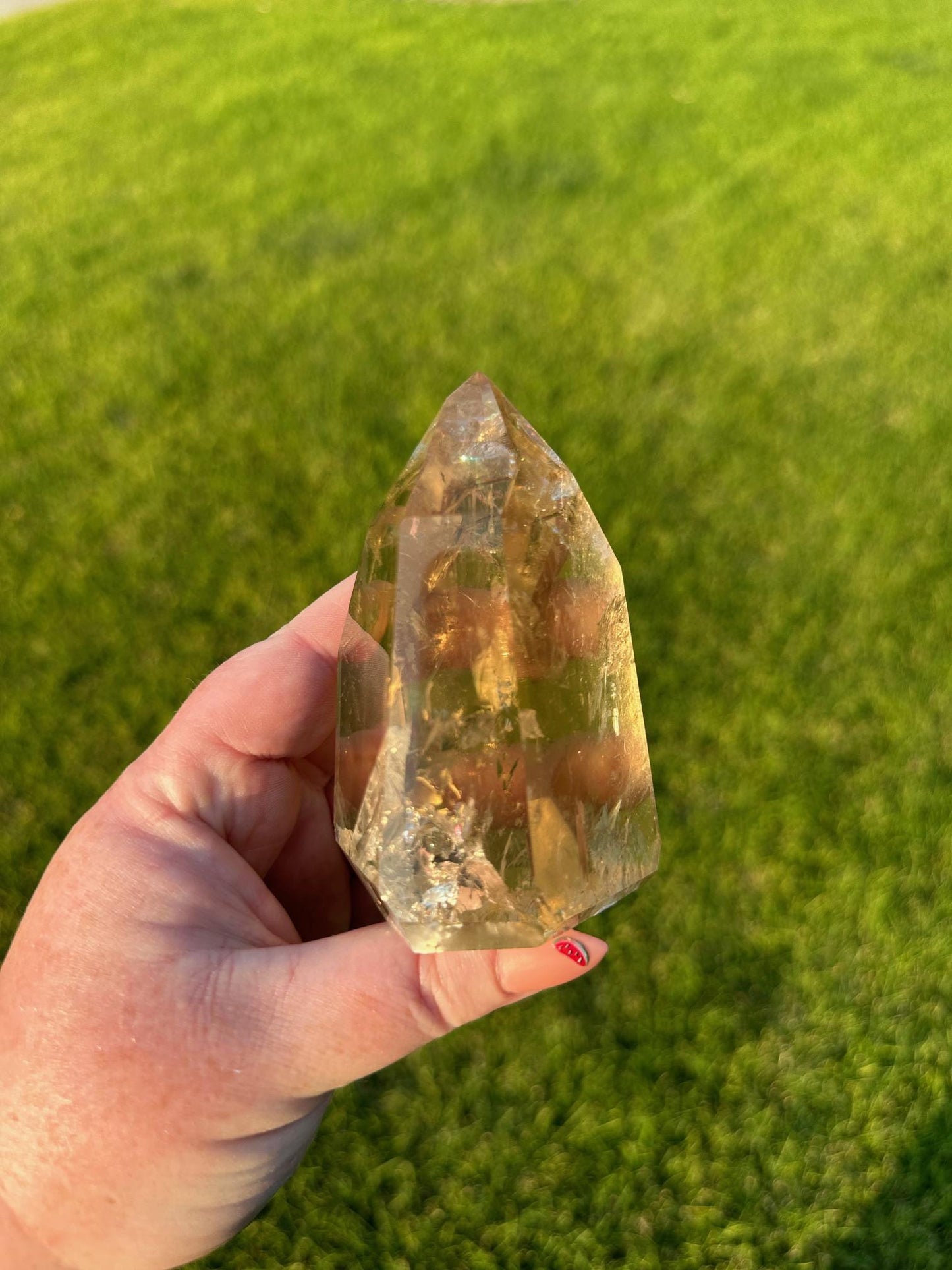 Extra Quality Natural Citrine from Brazil - 3.5 Inches Tall, 15oz