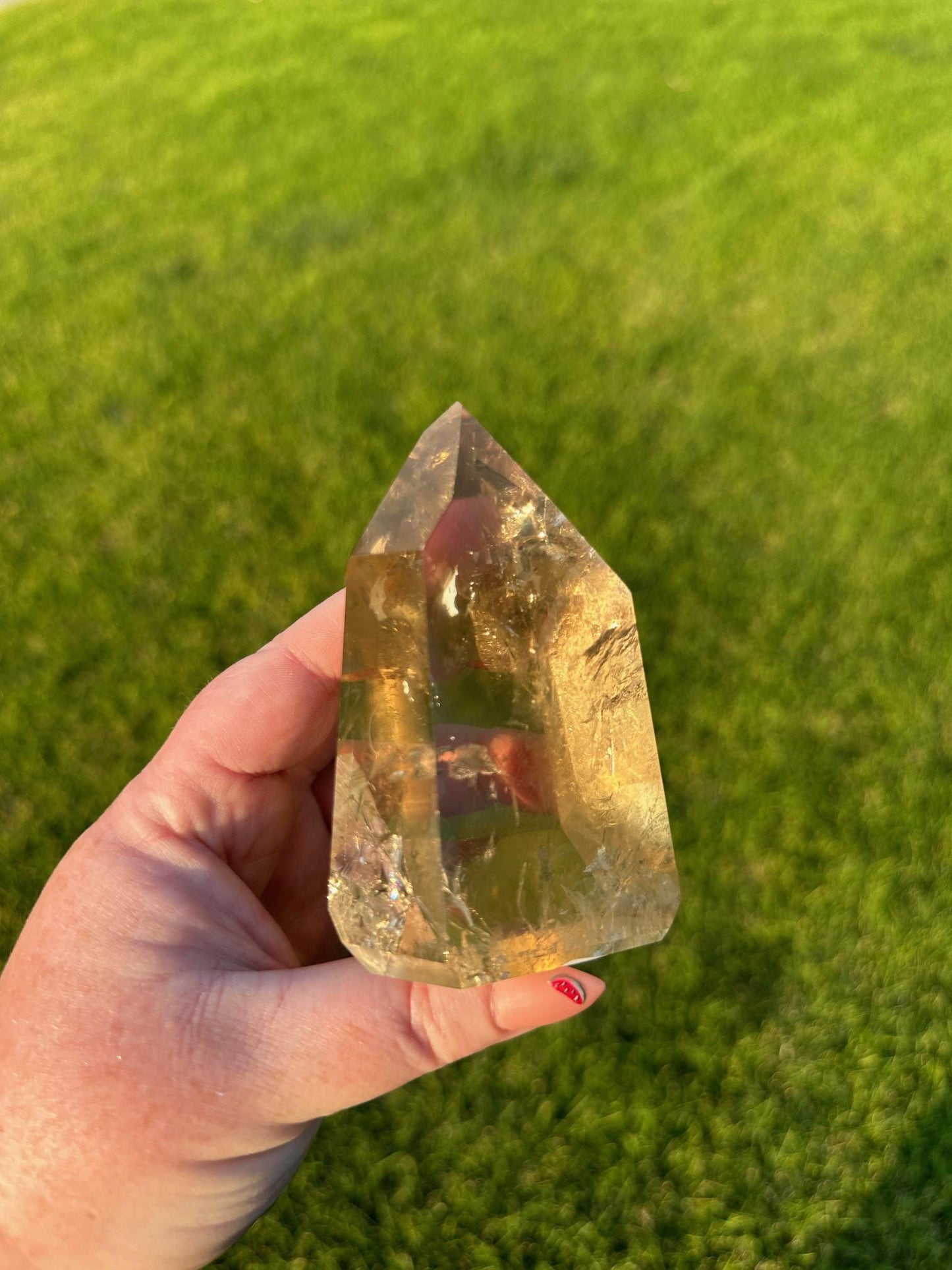 Extra Quality Natural Citrine from Brazil - 3.5 Inches Tall, 15oz