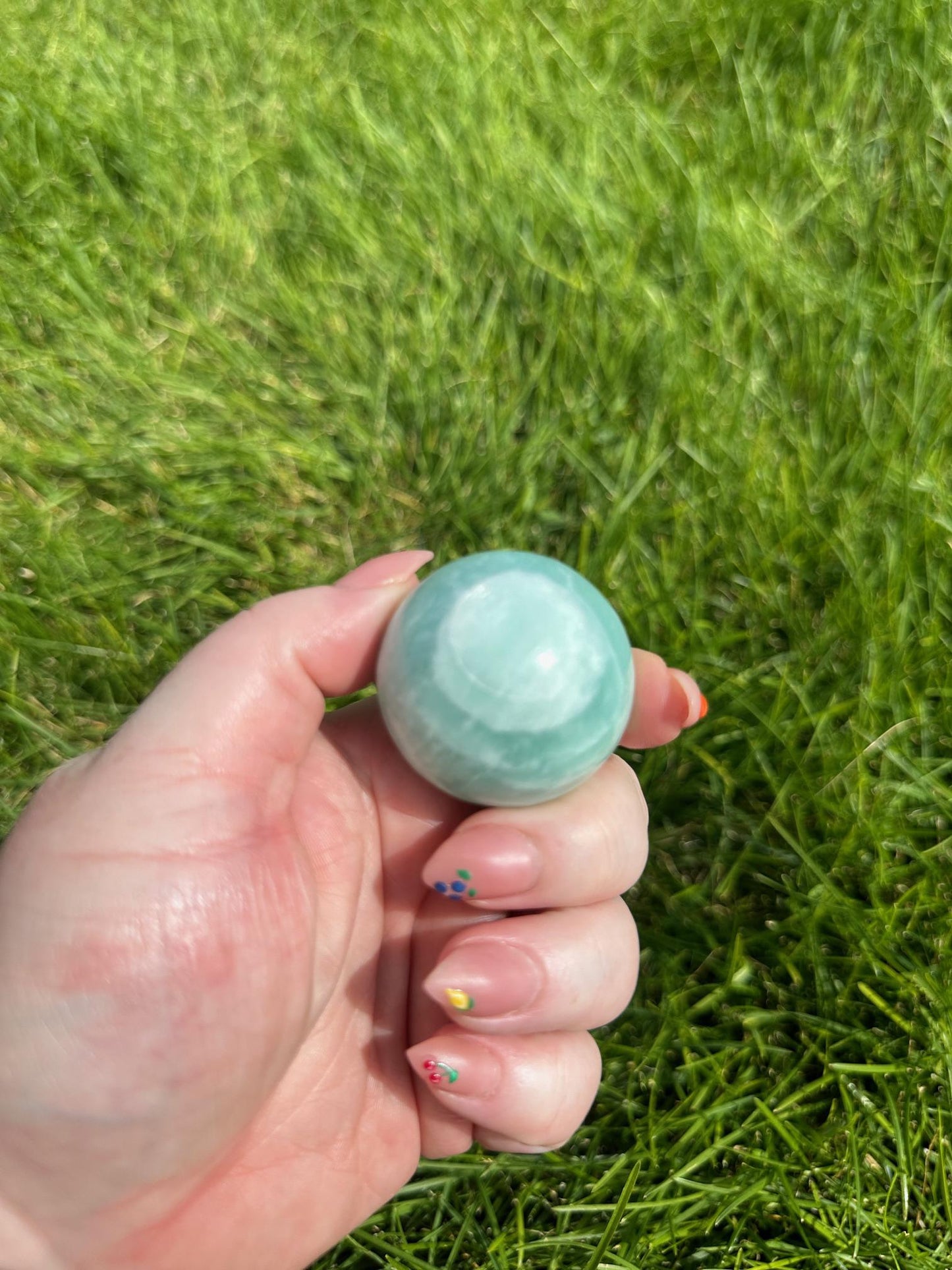 High-Quality Amazonite Spheres - 1.3 to 1.5 Inches Diameter