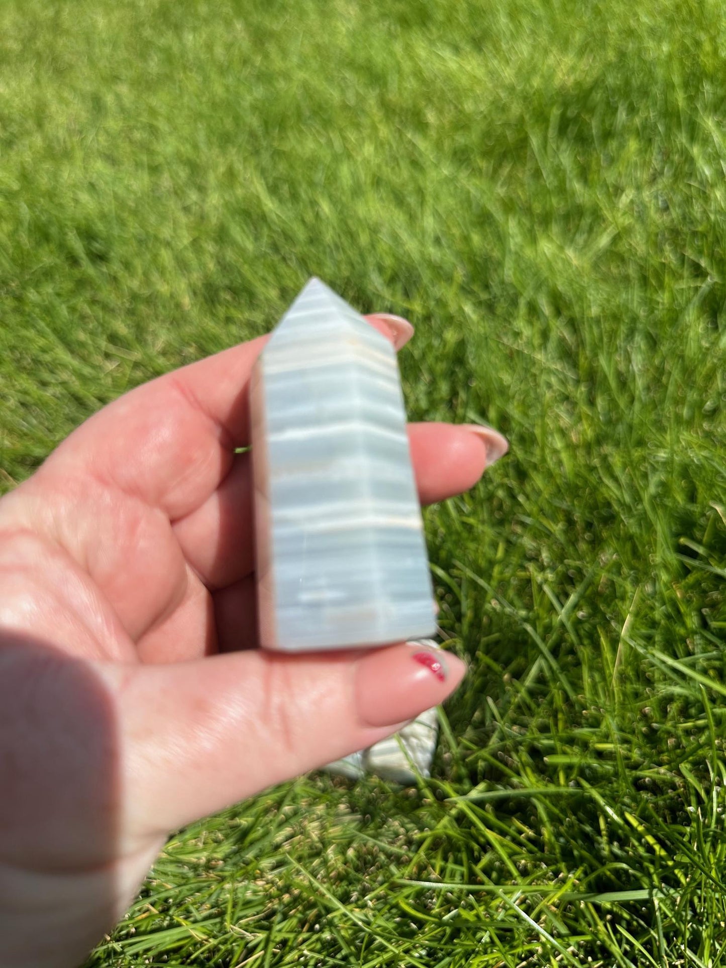 Gray Banded Agate Crystal Towers - Unique and Elegant Options