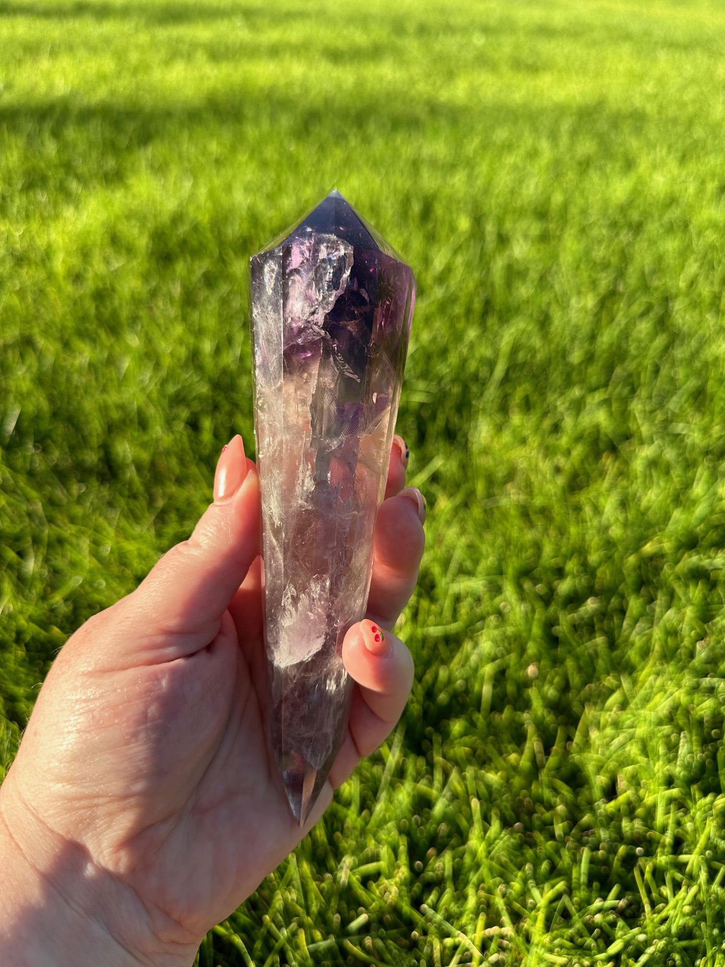 High-Quality Amethyst Vogel from Brazil - 6.5 Inches Long, 13oz