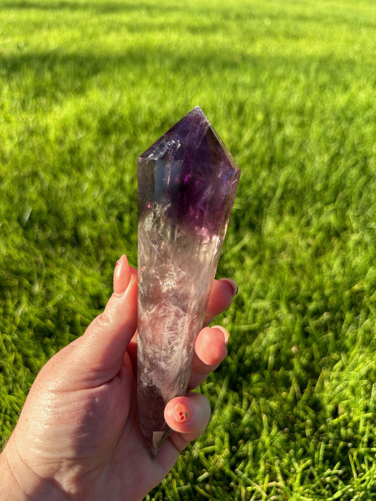 High-Quality Amethyst Vogel from Brazil - 6.5 Inches Long, 13oz