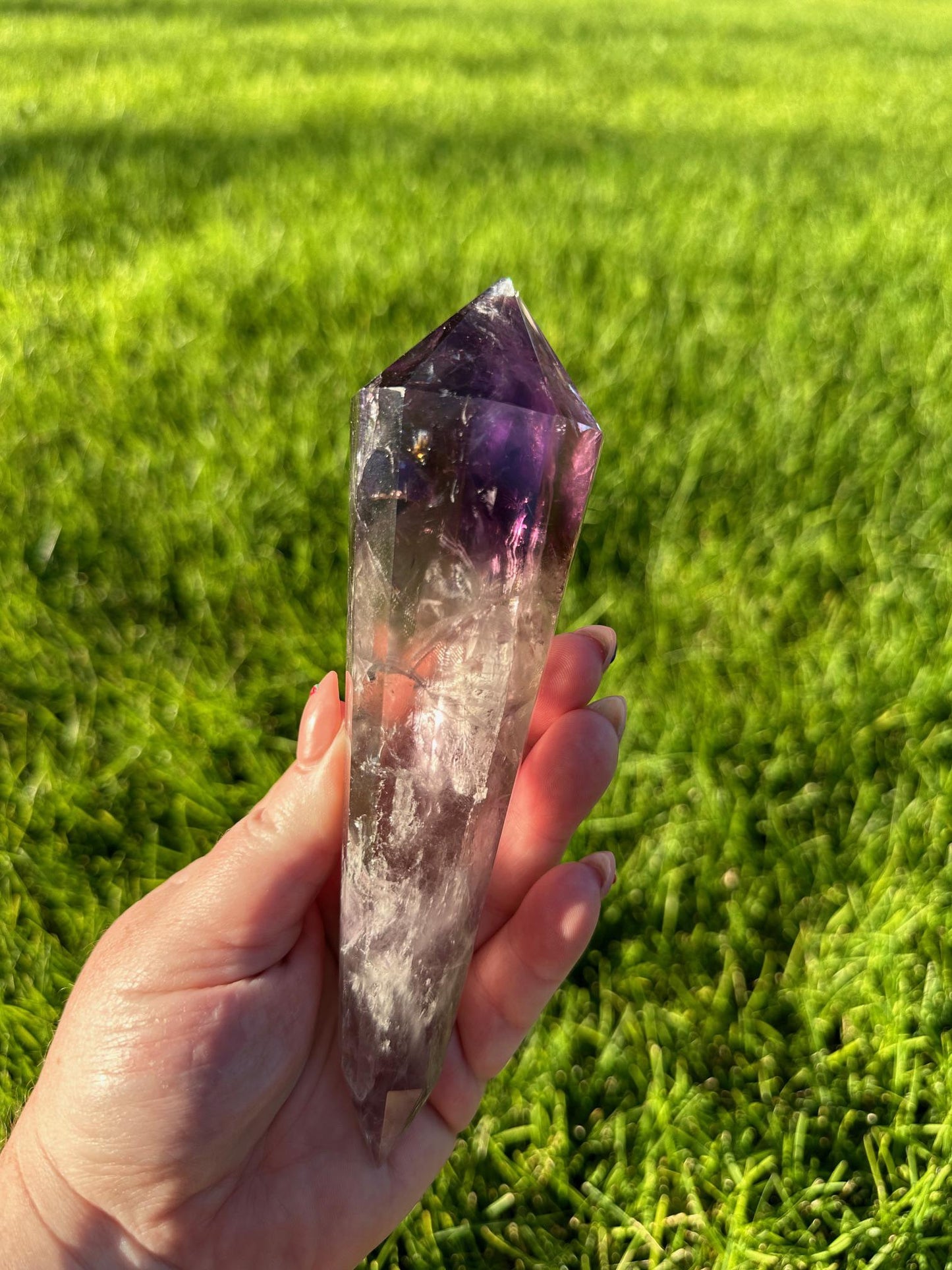 High-Quality Amethyst Vogel from Brazil - 6.5 Inches Long, 13oz