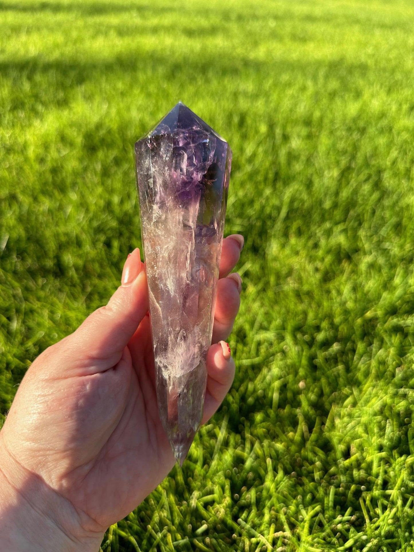 High-Quality Amethyst Vogel from Brazil - 6.5 Inches Long, 13oz