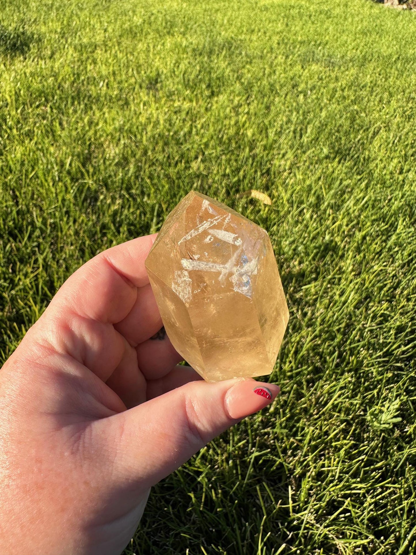 Natural Citrine Tower - Just Under 3 Inches Tall, 3oz