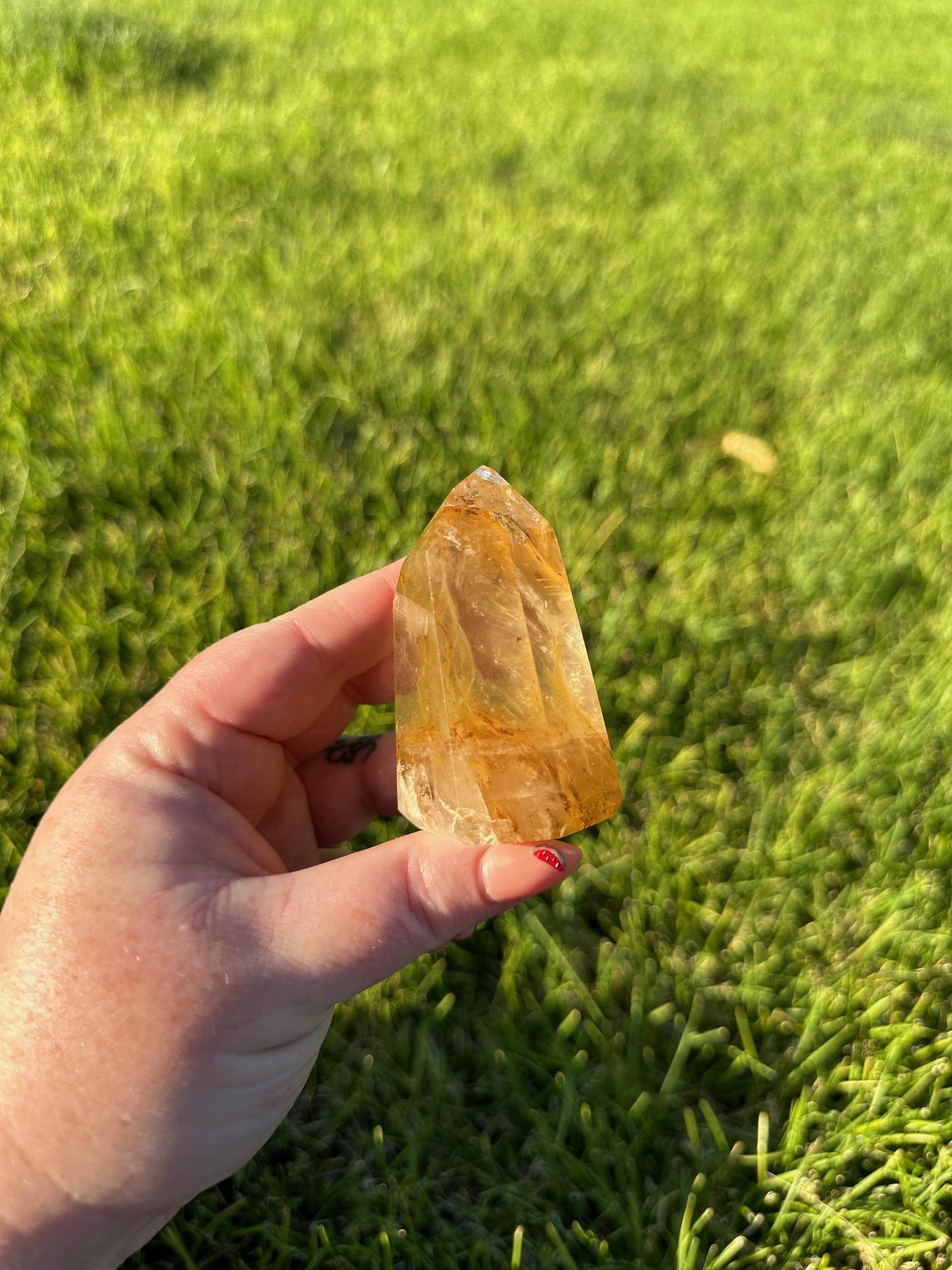 Golden Healer Quartz Tower - 2 3/4 Inches Tall, 6oz