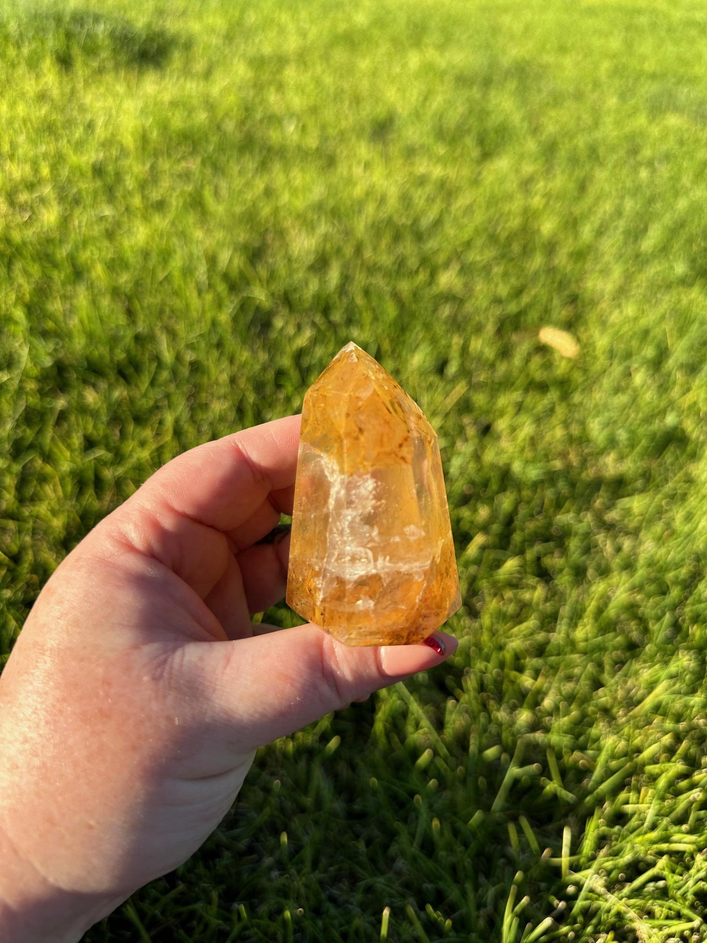 Golden Healer Quartz Tower - 2 3/4 Inches Tall, 6oz