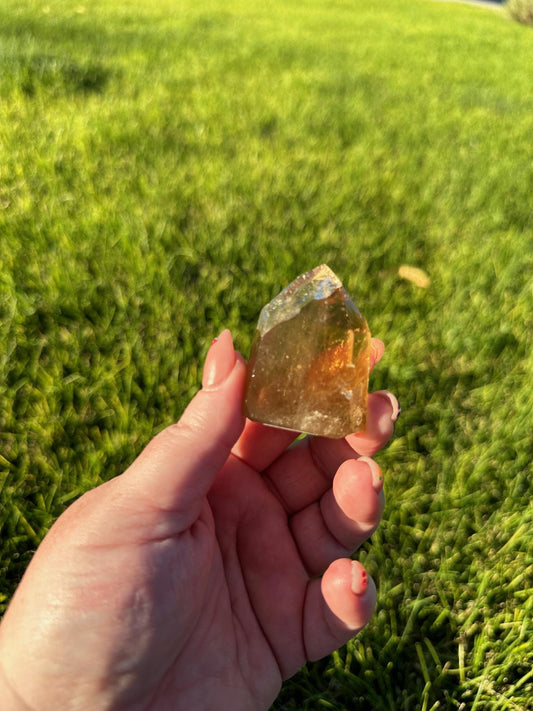 Honey-Colored Natural Citrine from Brazil - 2 Inches Tall