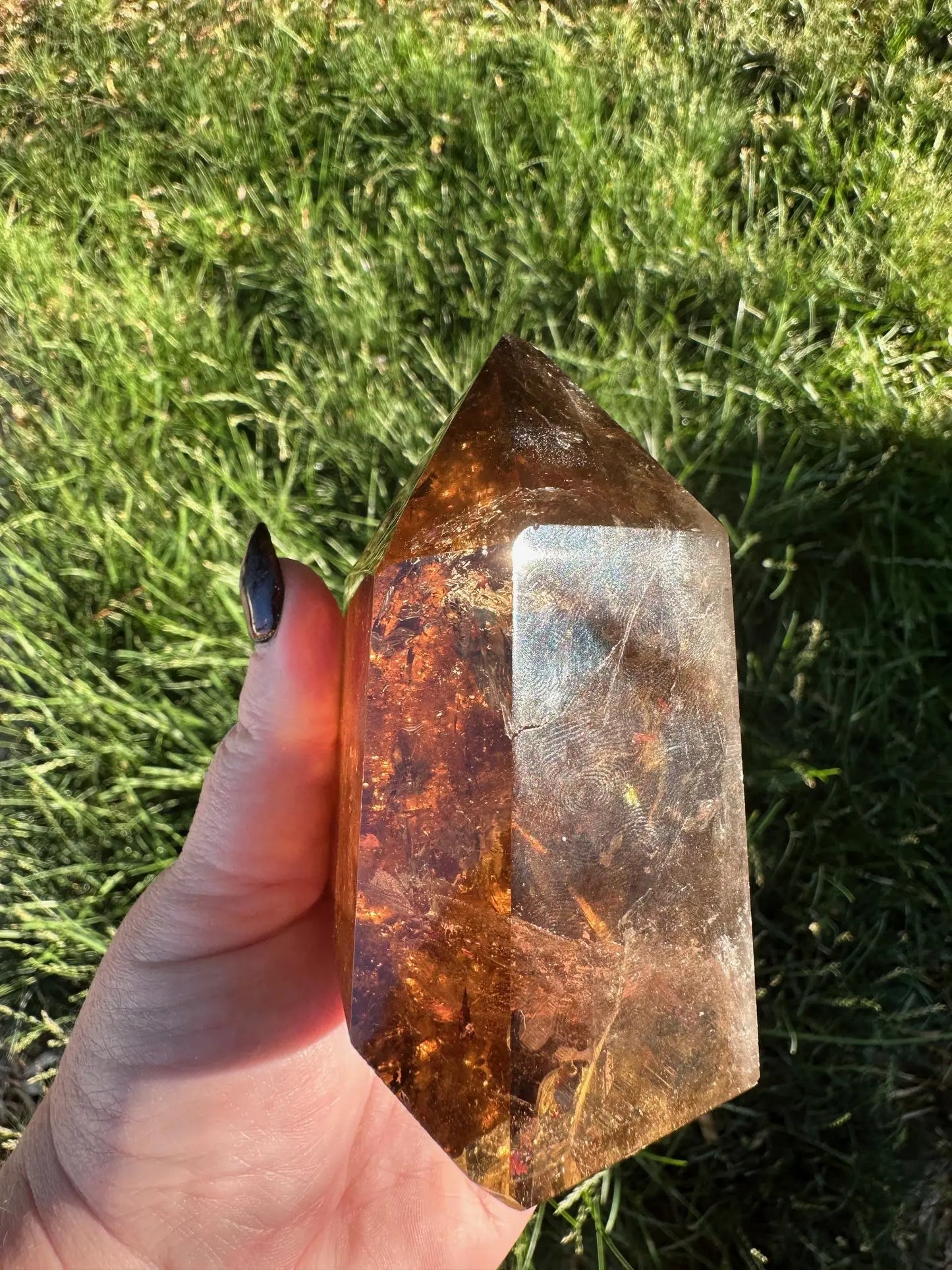 Smokey Quartz tower 4 Inches tall Oakriver Crystals