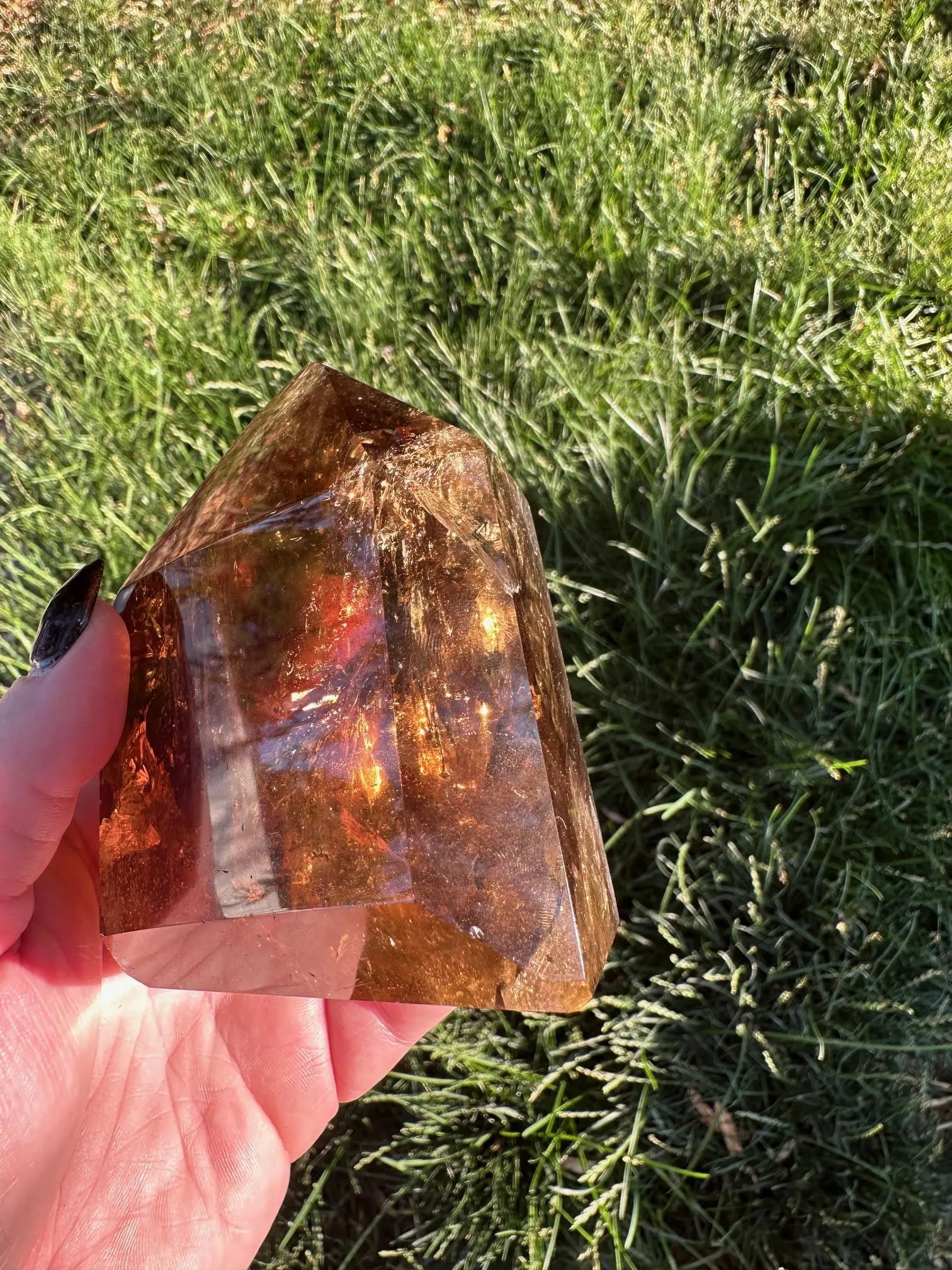 Smokey Quartz tower 4 Inches tall Oakriver Crystals