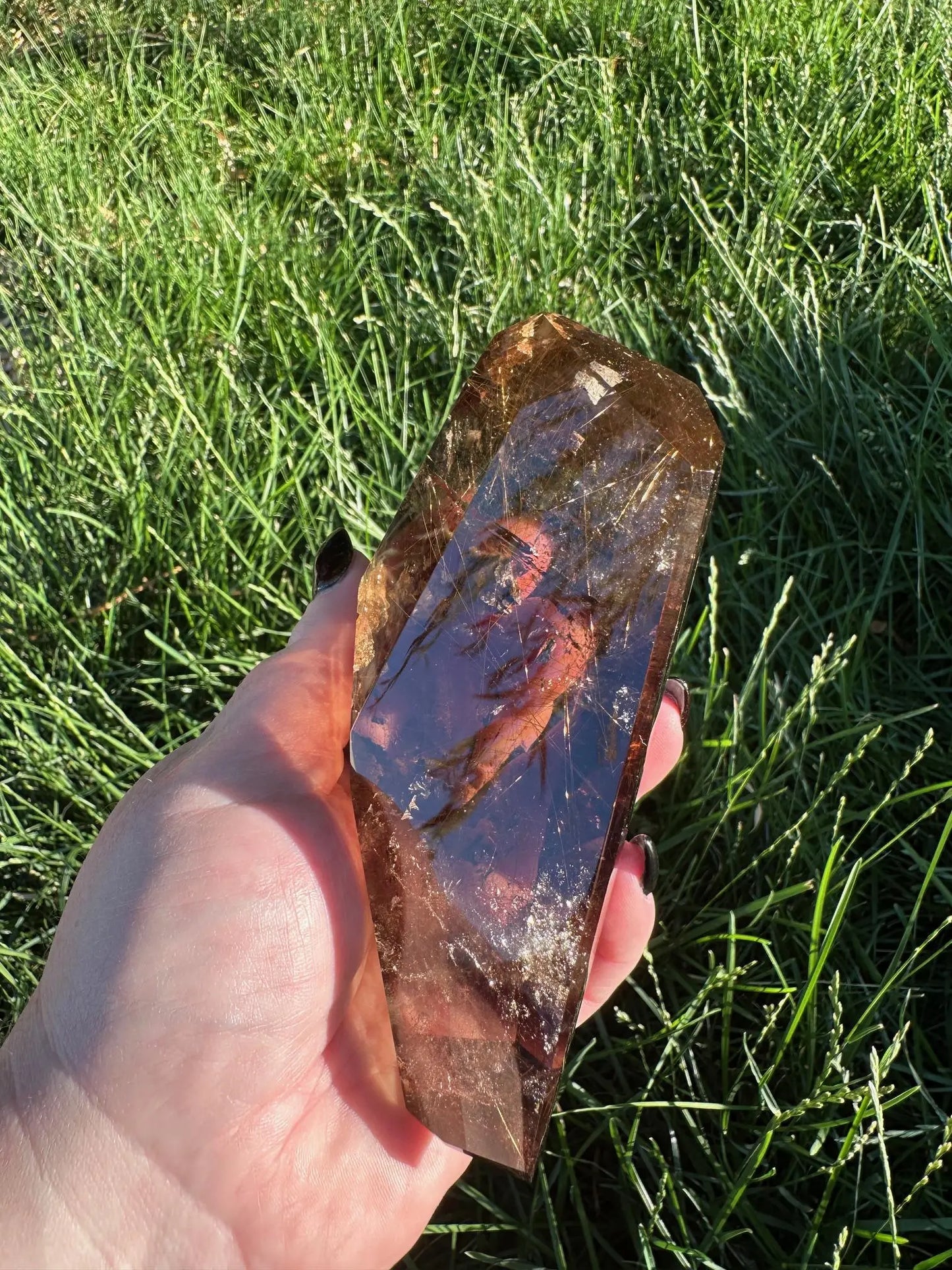 Rutilated Smokey Quartz Freeform Oakriver Crystals