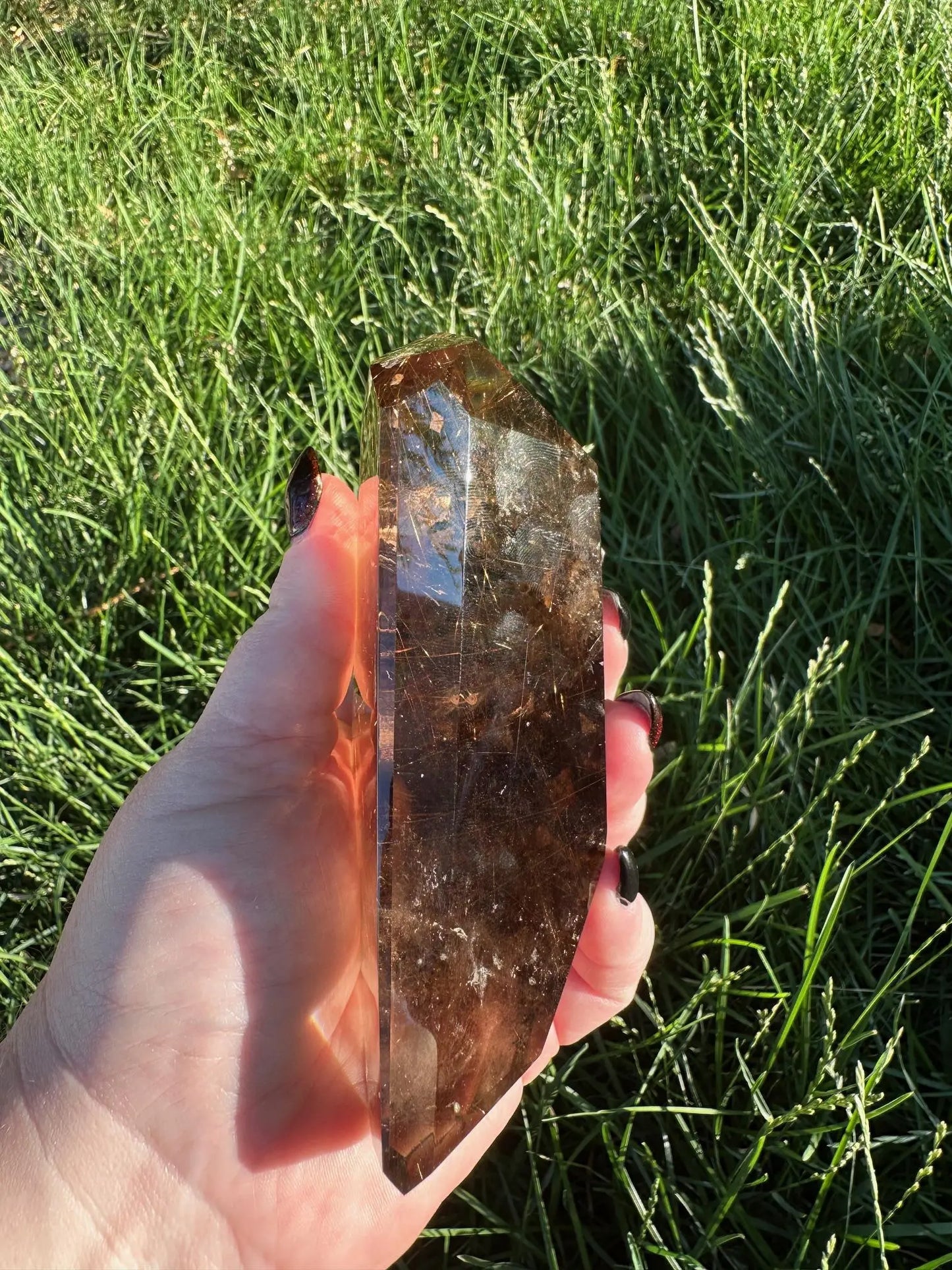 Rutilated Smokey Quartz Freeform Oakriver Crystals