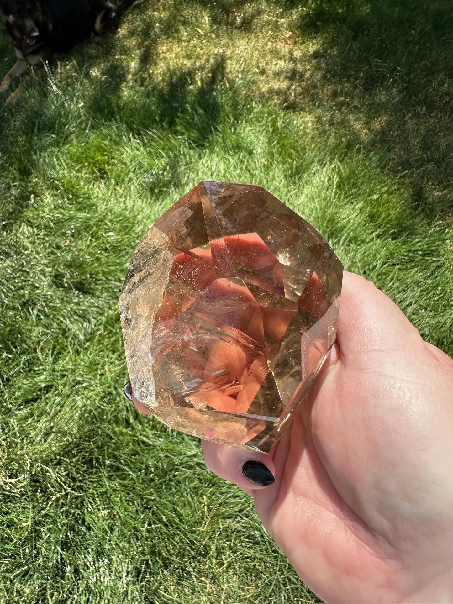 Smokey Quartz Freeform packed with rainbows Oakriver Crystals