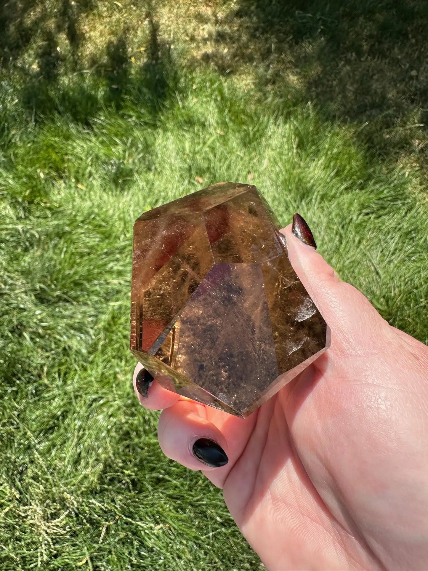 Smoky Quartz Freeform with Rainbows Oakriver Crystals