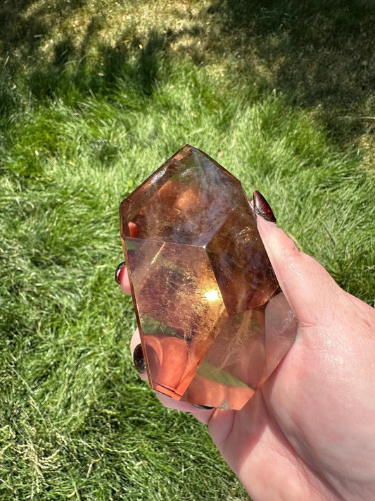 Smoky Quartz Freeform with Rainbows Oakriver Crystals