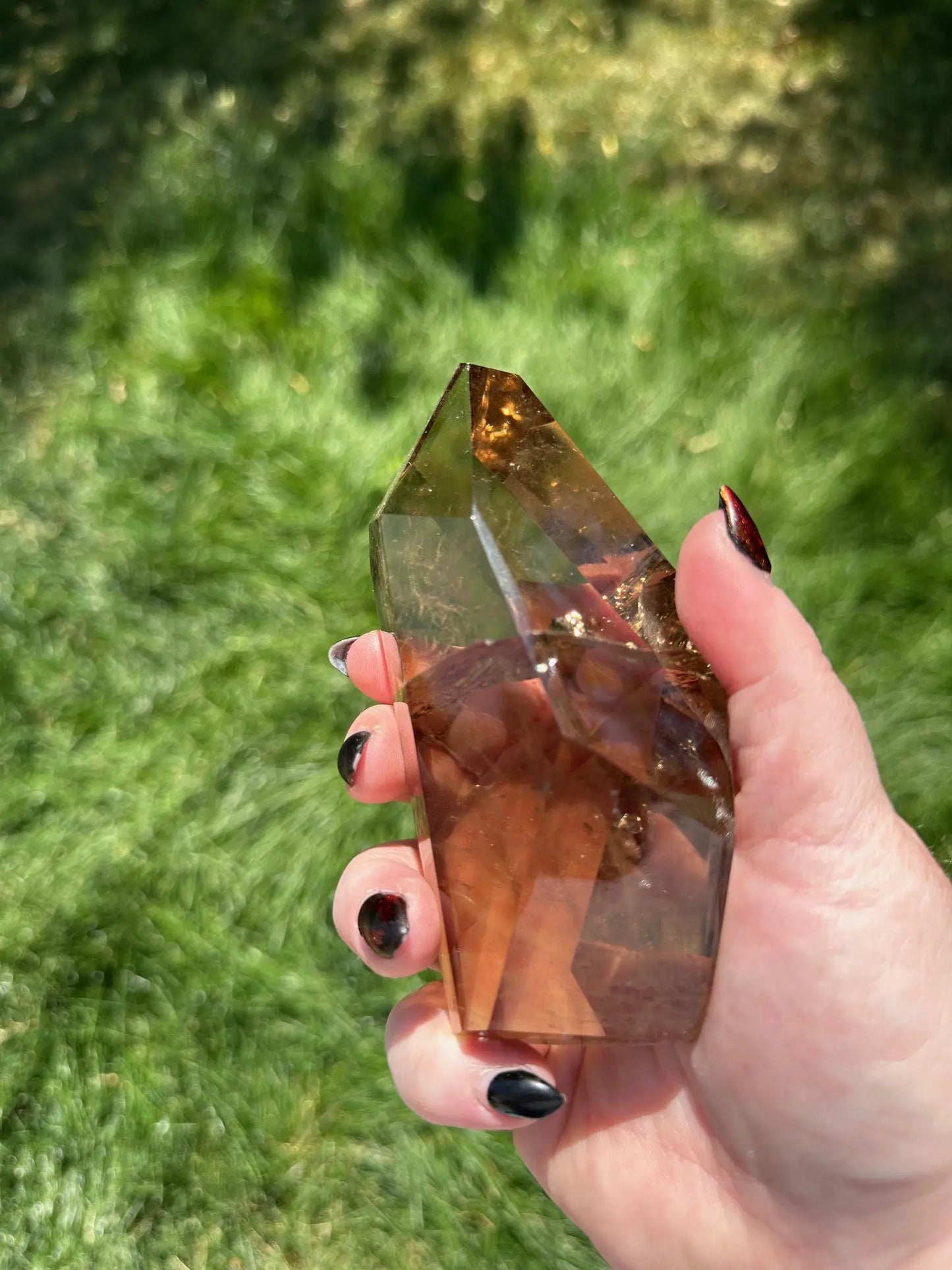 Smoky Quartz Freeform with Rainbows 5 inches Oakriver Crystals