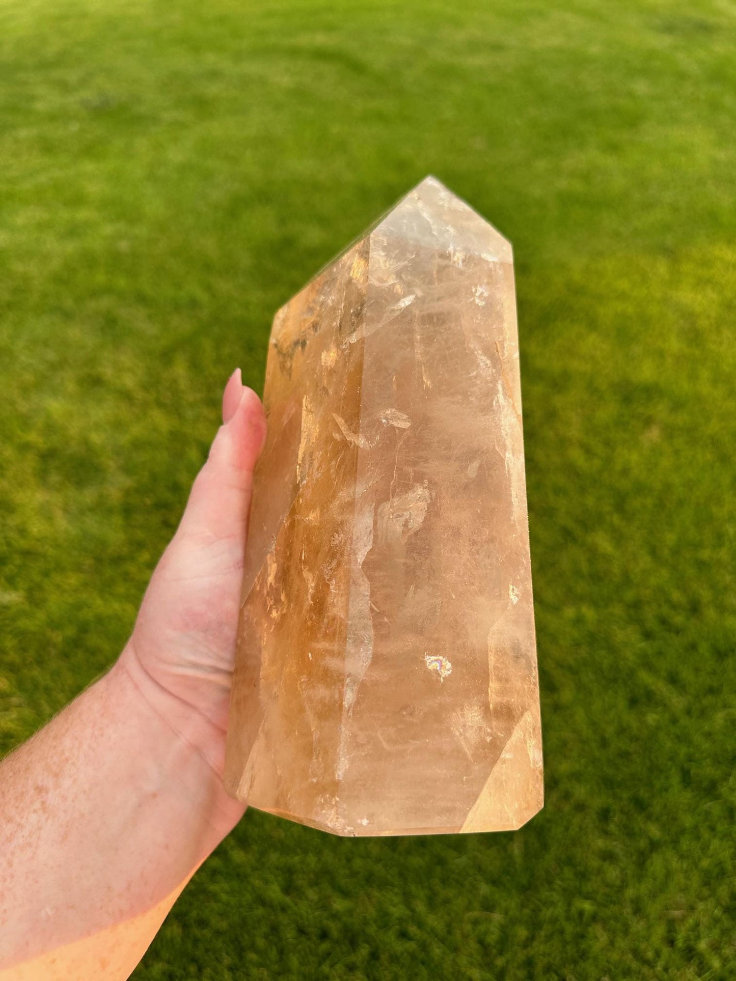 9" Citrine Tower - 6 lbs 13 oz | Natural Citrine Crystal Point | Healing Crystal Tower | Abundance & Manifestation Stone