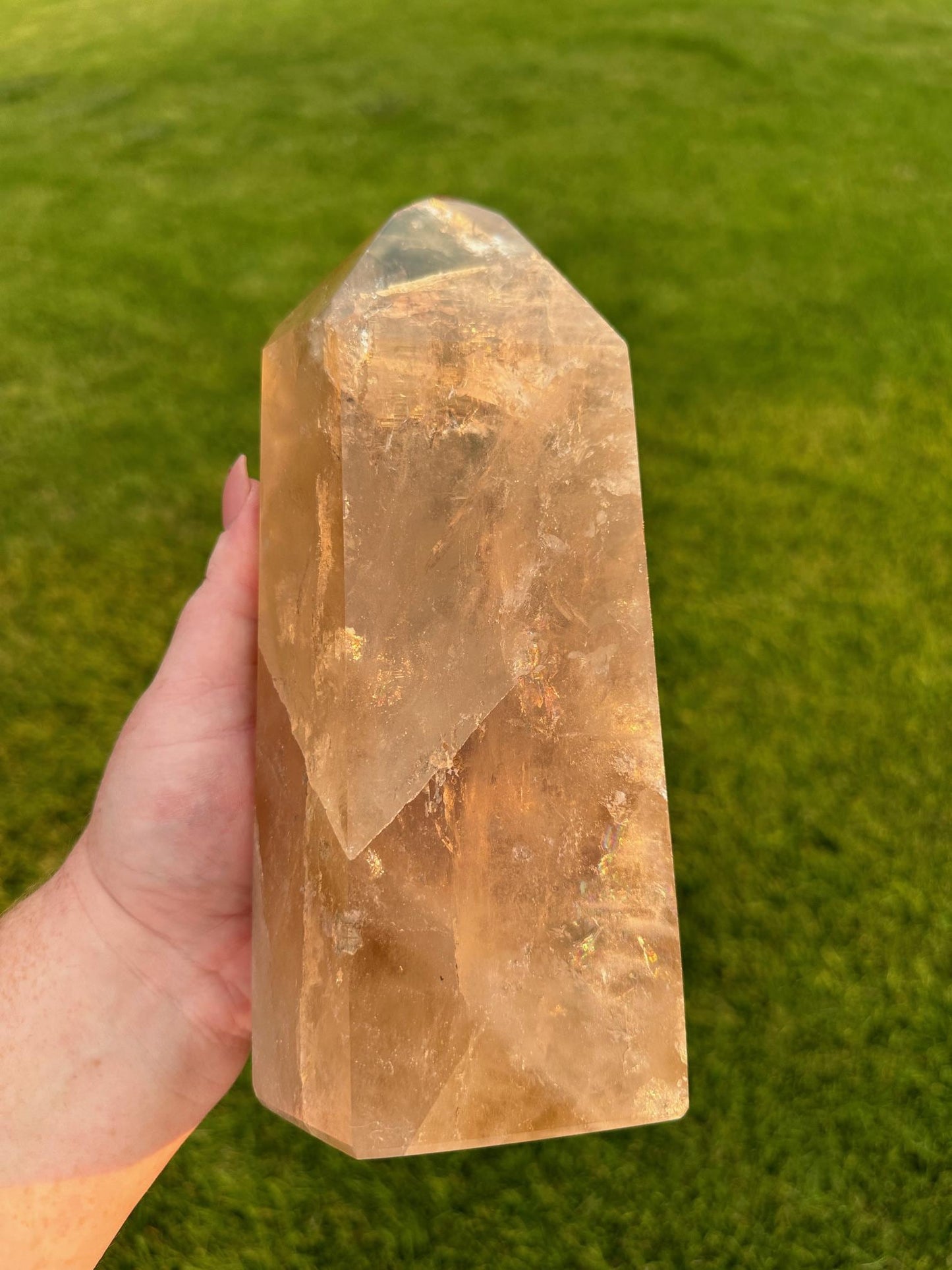 9" Citrine Tower - 6 lbs 13 oz | Natural Citrine Crystal Point | Healing Crystal Tower | Abundance & Manifestation Stone