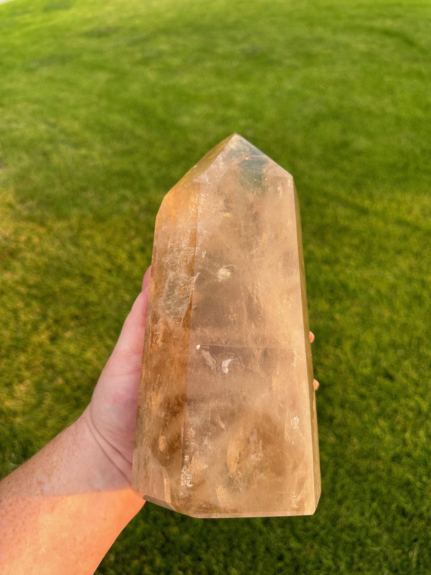 9" Citrine Tower - 6 lbs 13 oz | Natural Citrine Crystal Point | Healing Crystal Tower | Abundance & Manifestation Stone