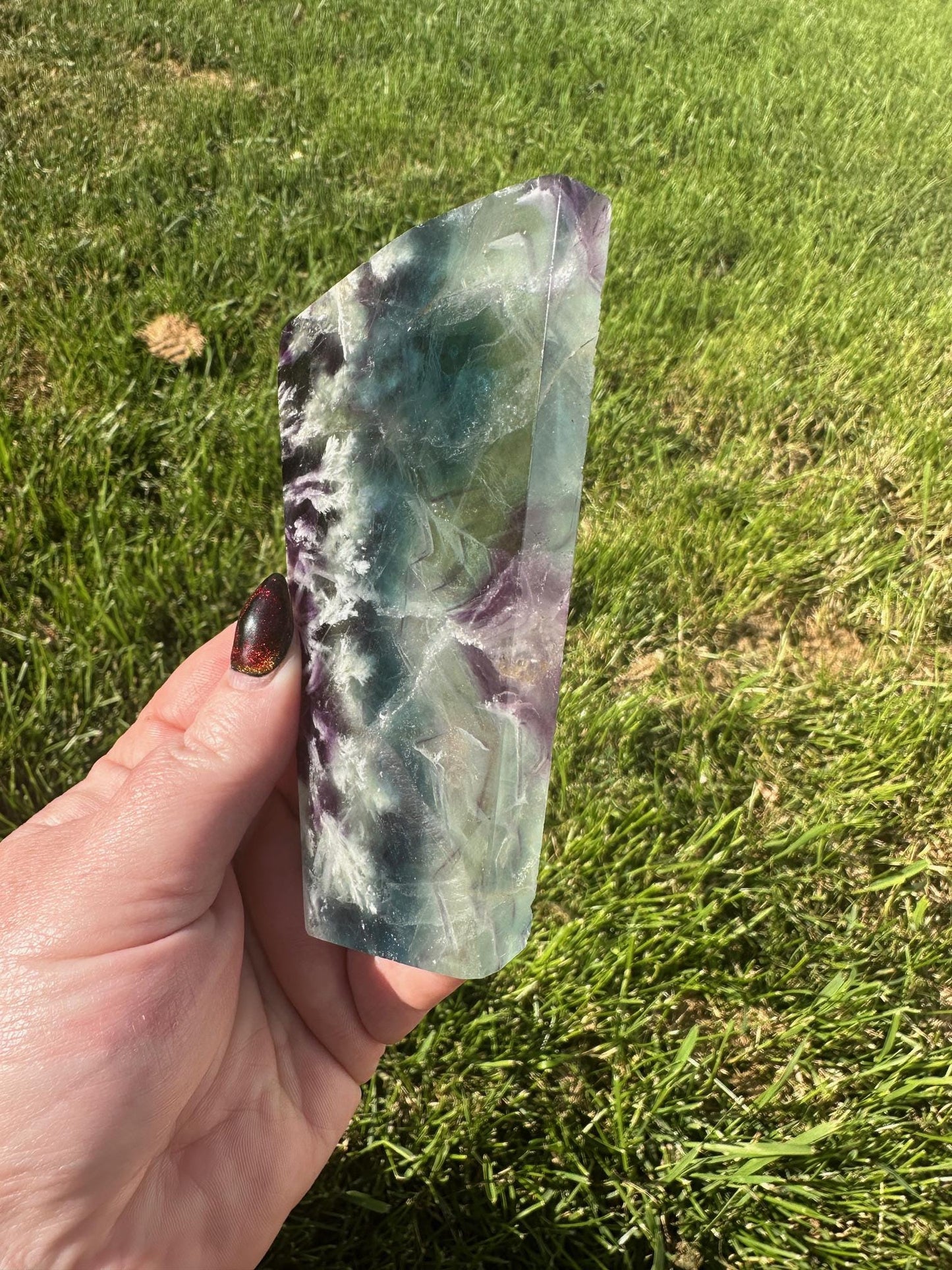 Snowflake Fluorite Slab 7oz #4