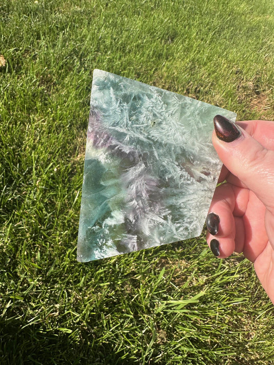 Snowflake Fluorite Slab 8 oz #3