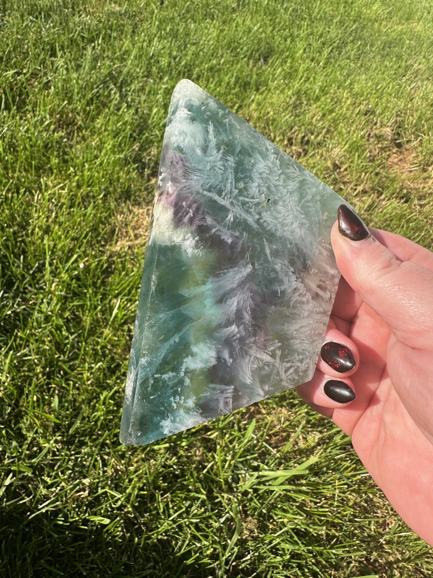 Snowflake Fluorite Slab 8 oz #3