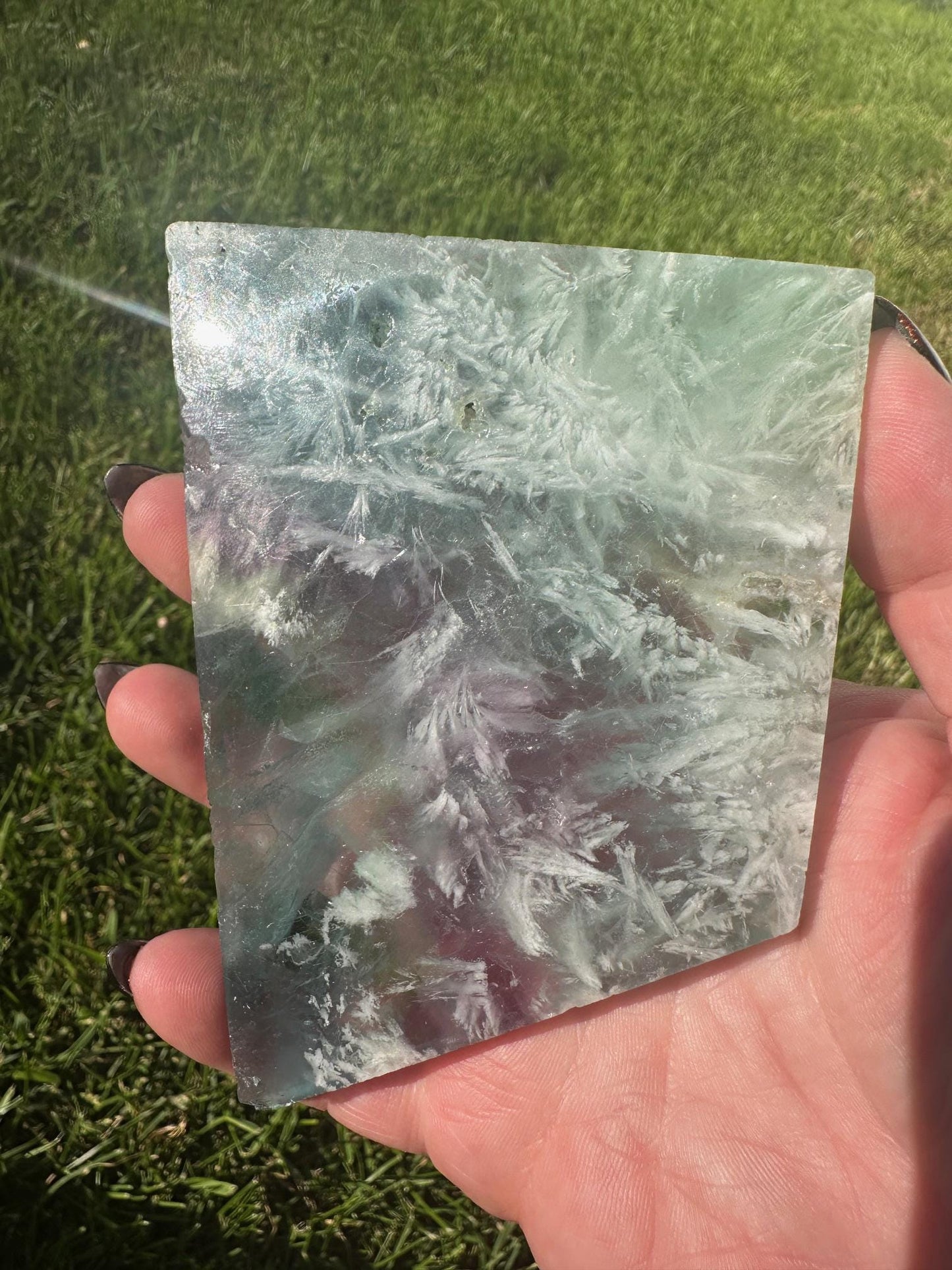 Snowflake Fluorite Slab 8 oz #3