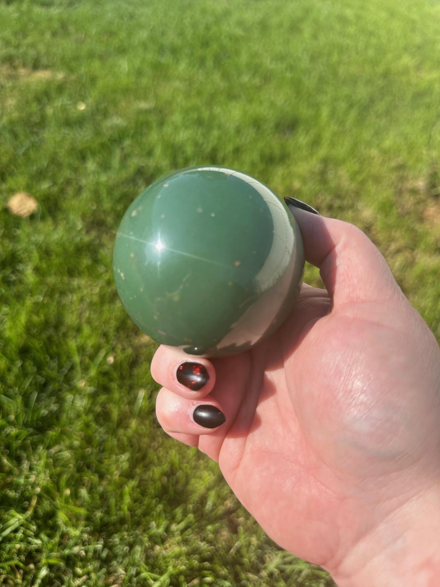 Green Adventurine Sphere 2.7 inch diameter