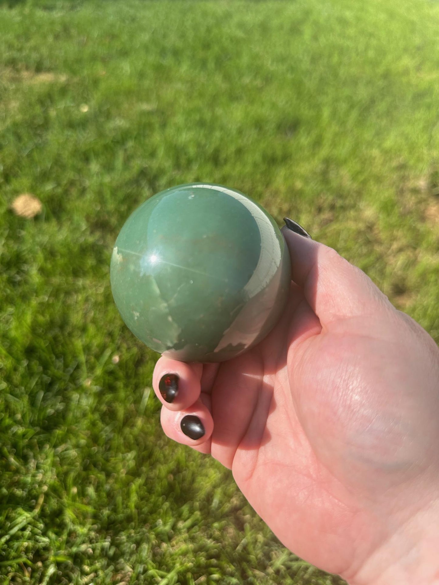 Green Adventurine Sphere 2.7 inch diameter