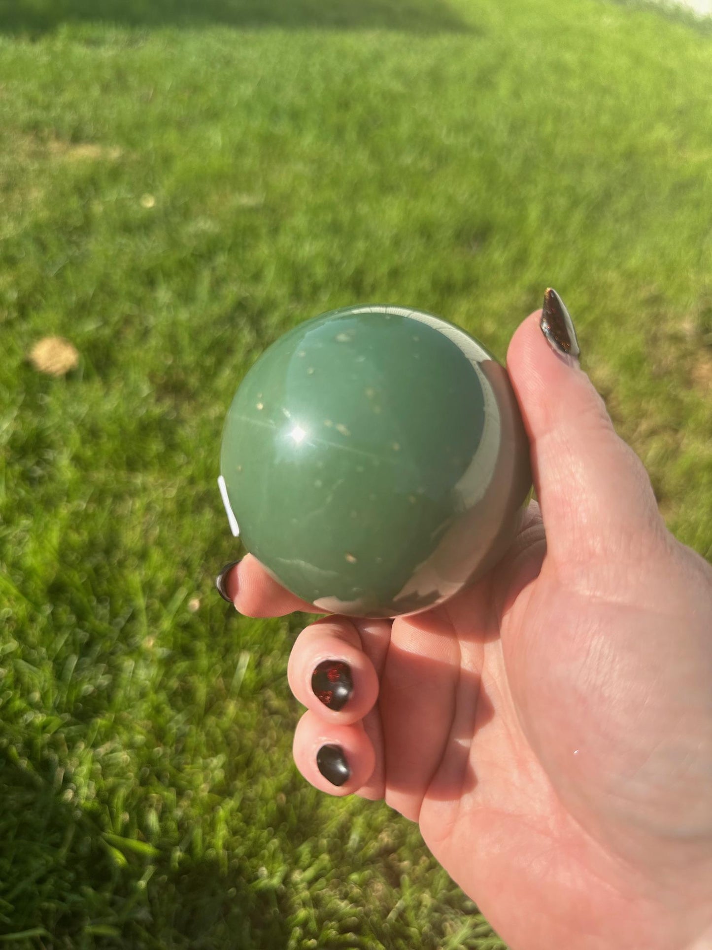 Green Adventurine Sphere 2.7 inch diameter