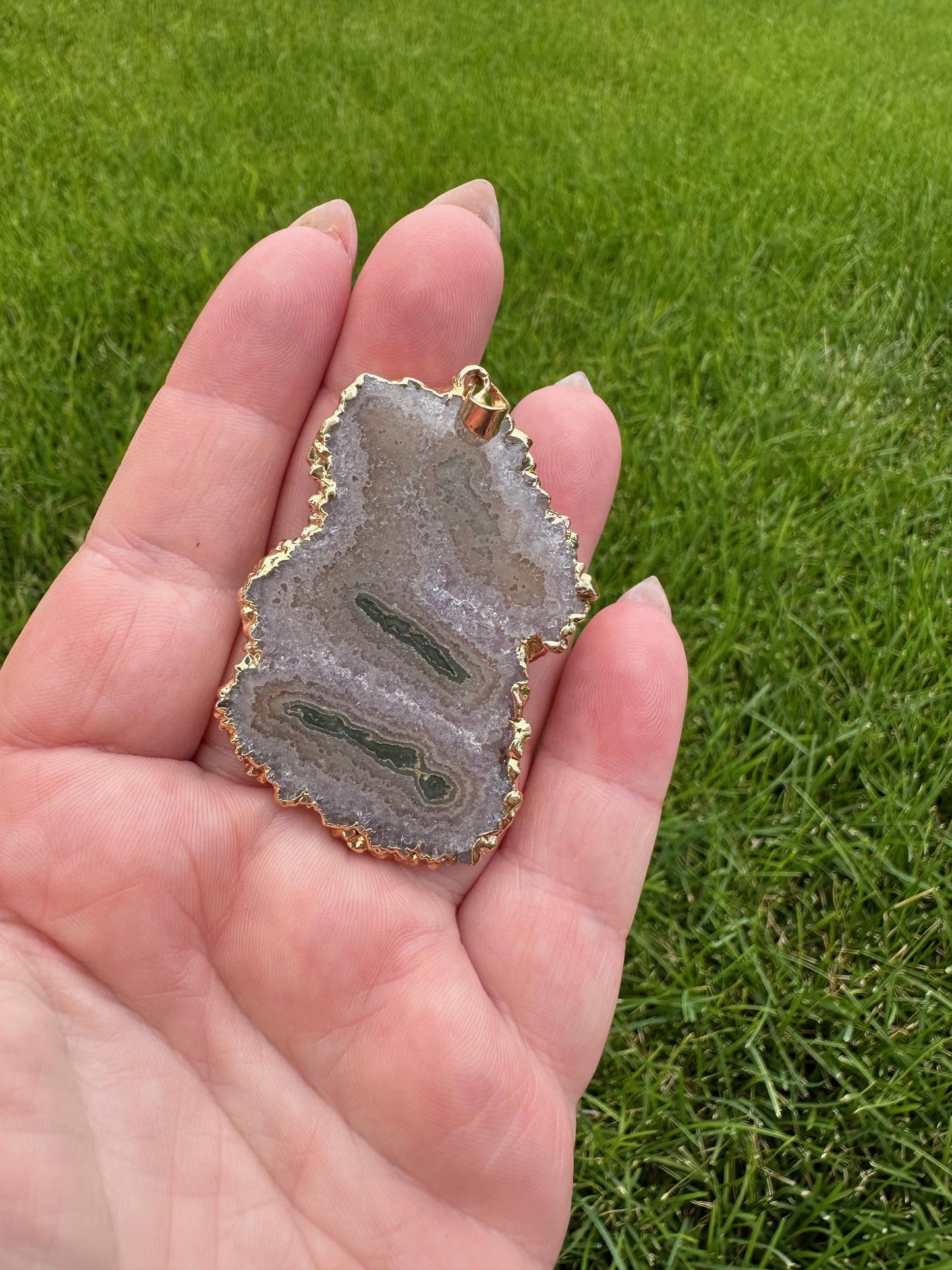 Amethyst Stalactite Pendant – 1.5 Inches Long – Unique and Healing Crystal Jewelry