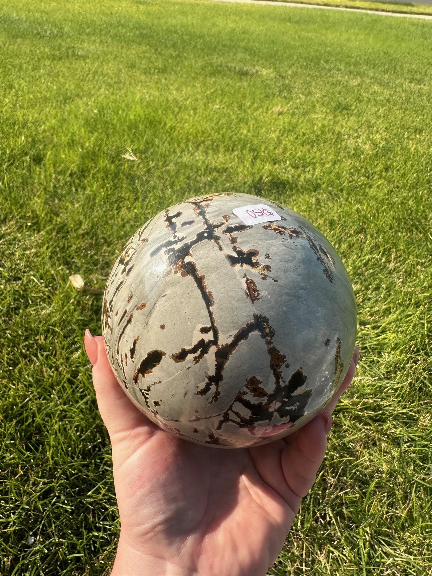 Picture Jasper Sphere – 5 lbs 14 oz – 4.3 Inches – Earthy and Grounding Crystal Sphere