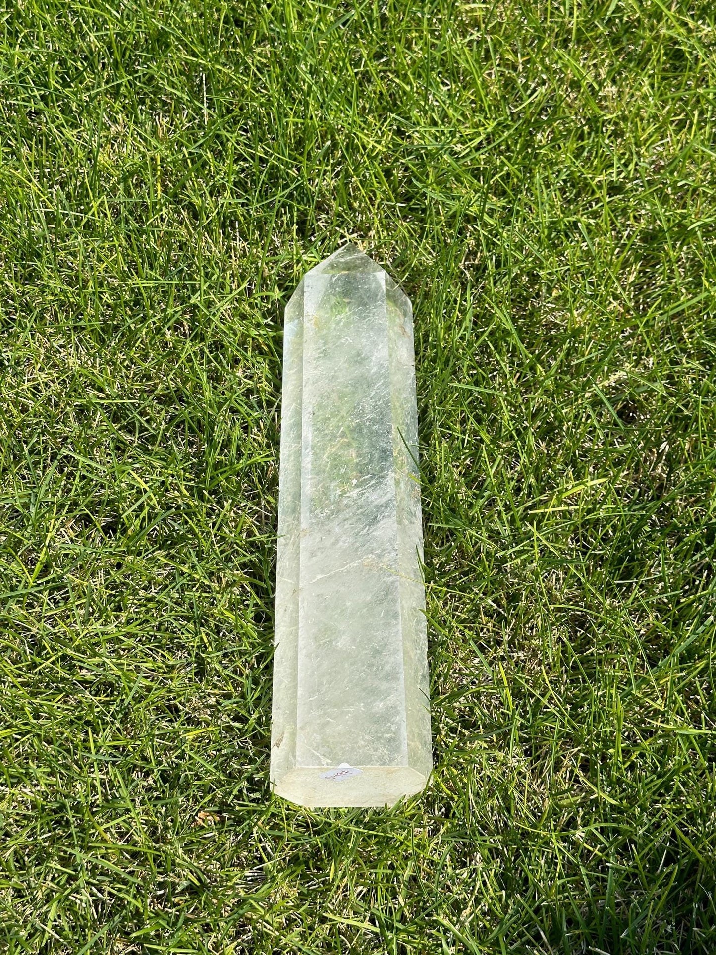 Clear Quartz Tower with Amazing Clarity – 5 lbs 13 oz – 12.5 Inches Tall – Premium Healing Crystal Point