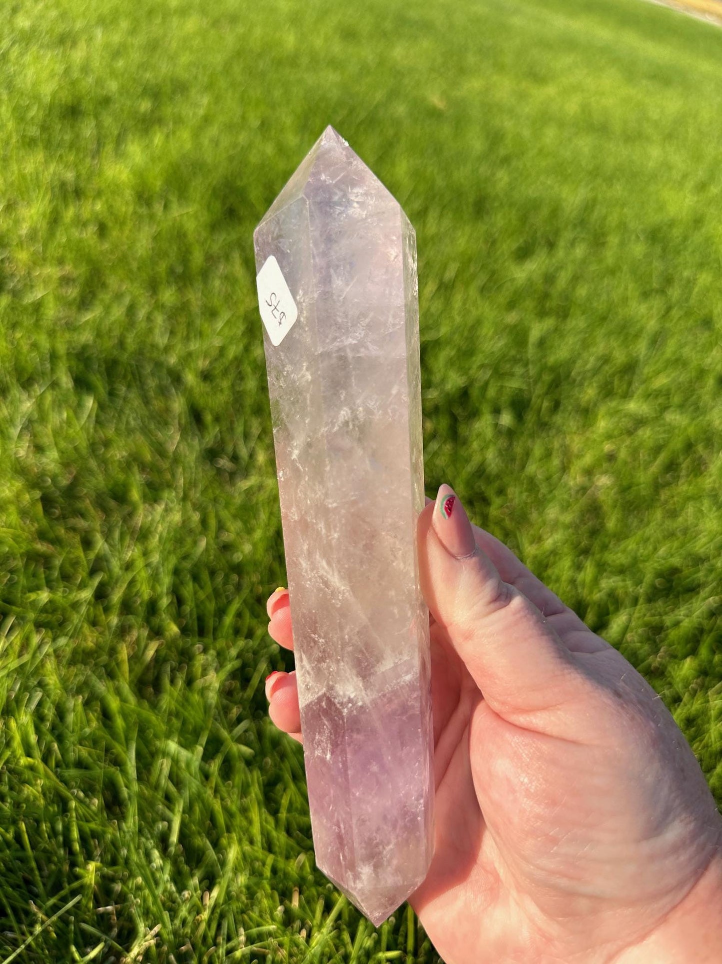 Double Terminated Amethyst Wand - 8 Inches Long, 1lb