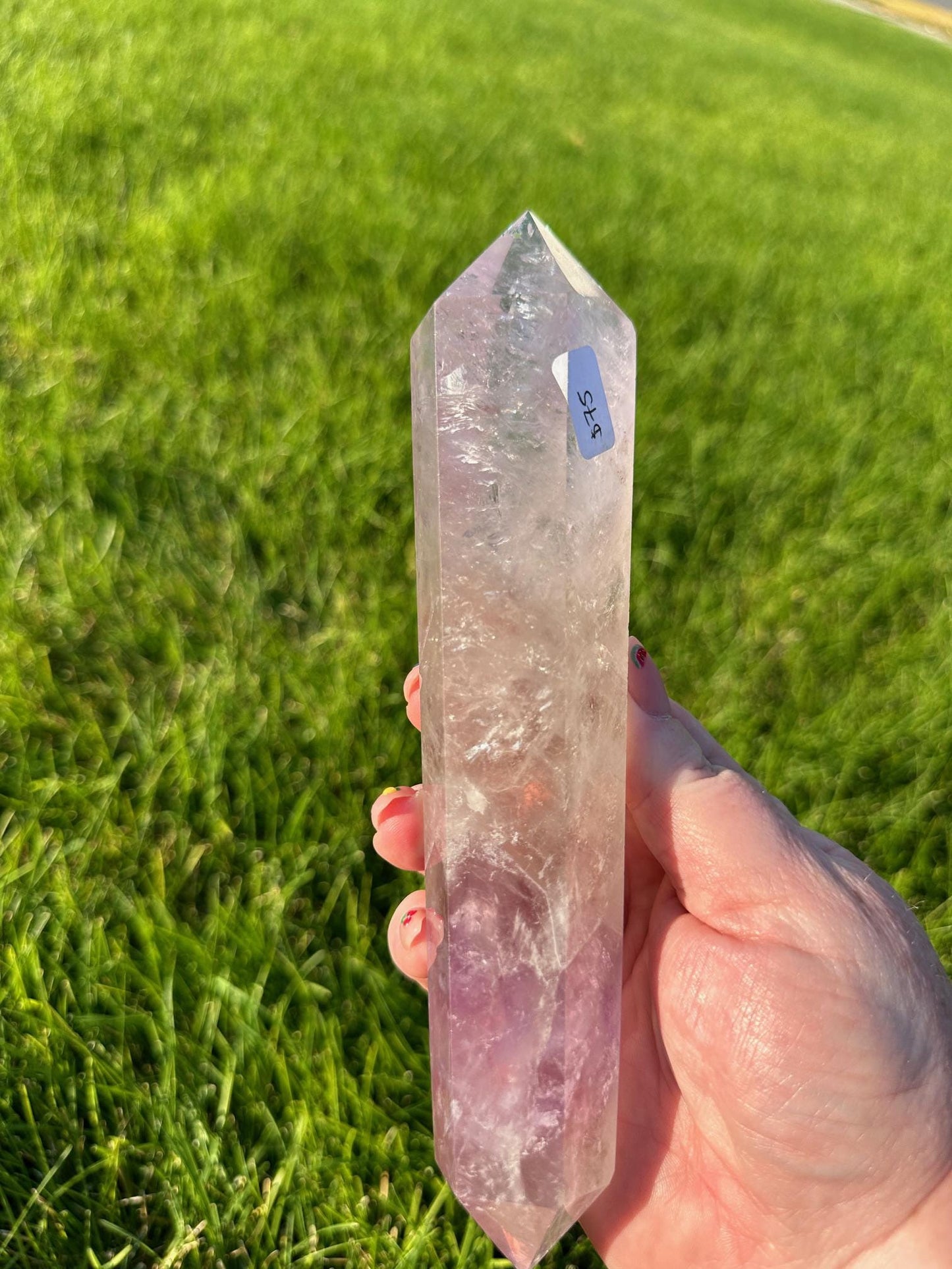 Double Terminated Amethyst Wand - 8 Inches Long, 1lb