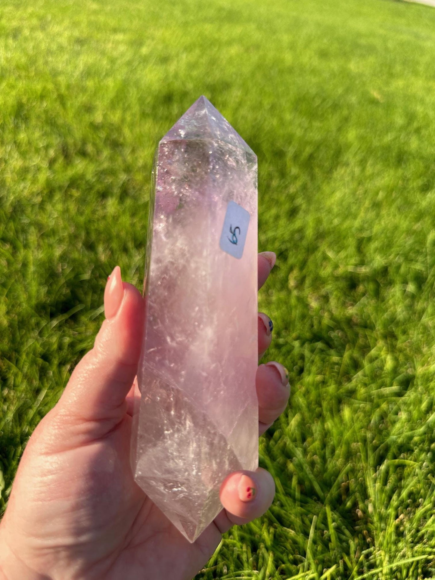 Double Terminated Amethyst Wand - 7 Inches Long, 1lb